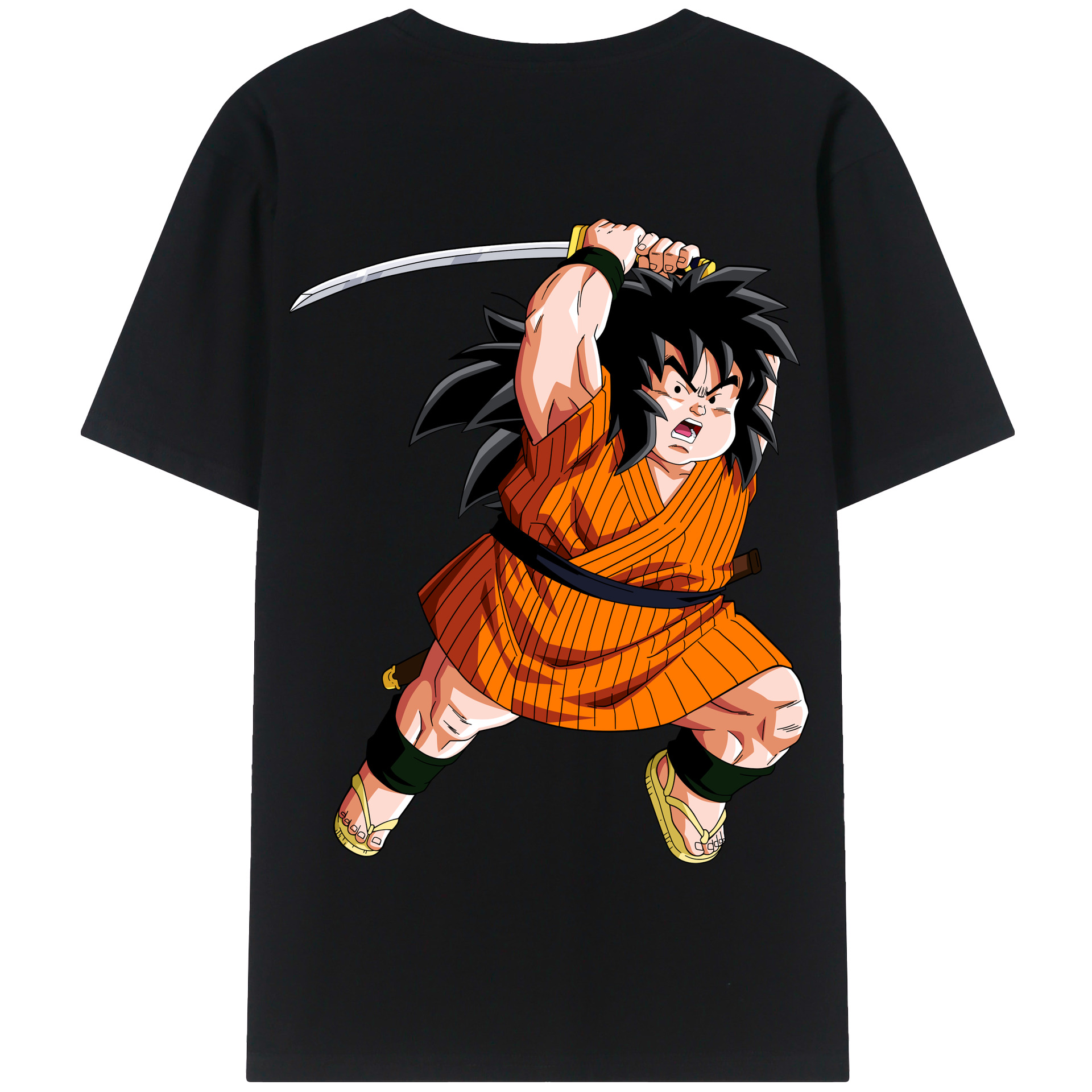 （画像用） ドラゴンボール やじろべえ DRAGON BALL Yajirobe 綿100％半袖Tシャツ（背面プリント）