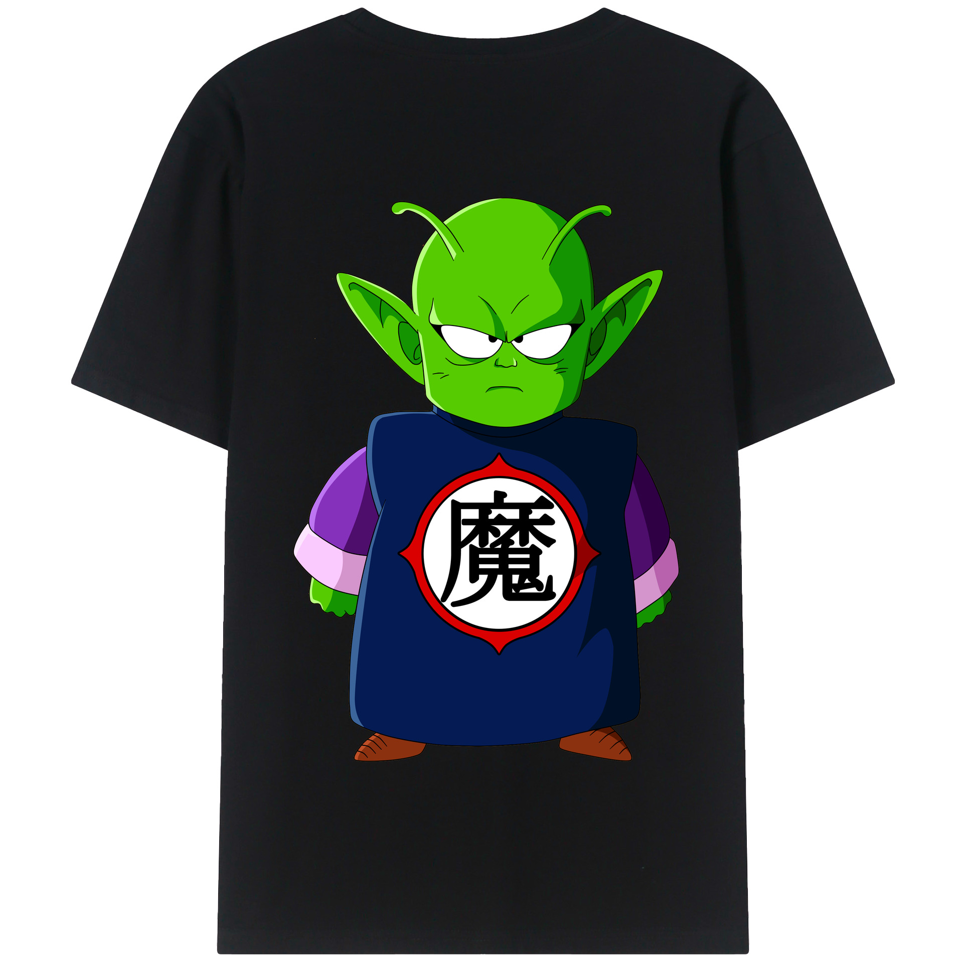 （画像用） ドラゴンボール ピッコロ DRAGON BALL Piccolo 綿100％半袖Tシャツ（背面プリント）