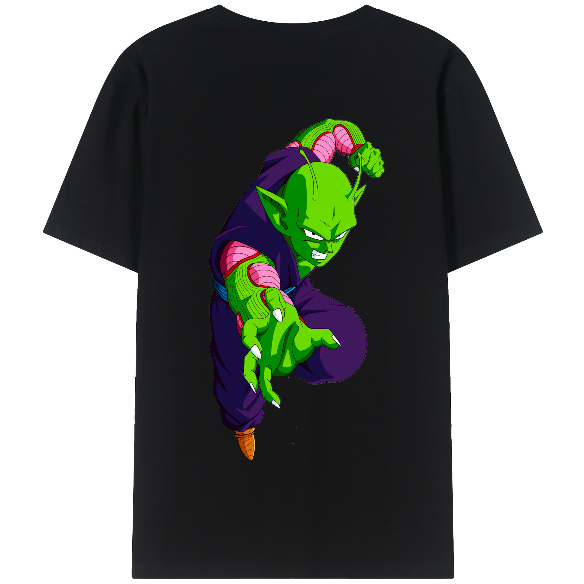 （画像用） ドラゴンボール ピッコロ DRAGON BALL Piccolo 綿100％半袖Tシャツ（背面プリント）