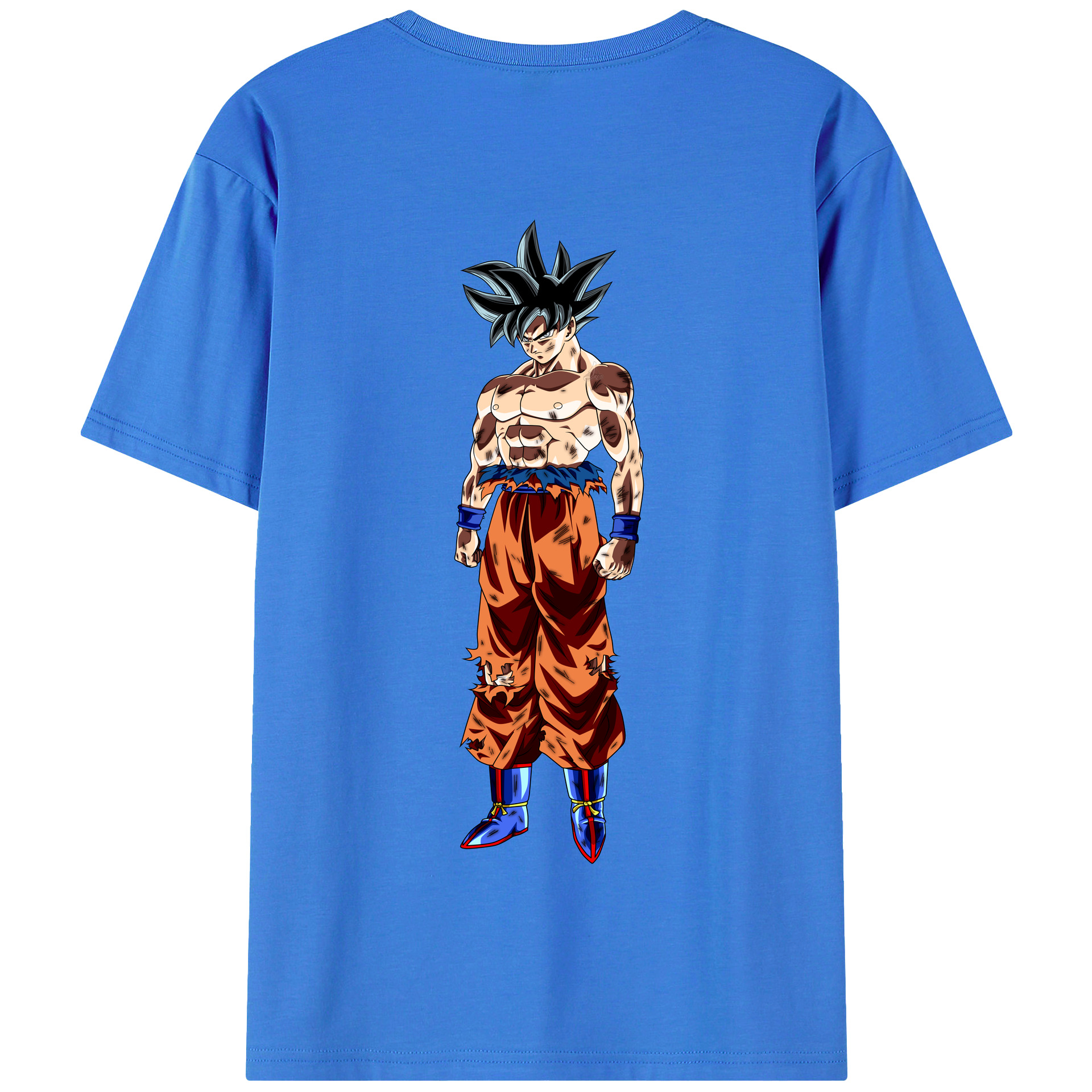 （画像用） ドラゴンボール 孫悟空（そん ごくう）Son Goku カカロット DRAGON BALL Kakarotto 綿100％半袖Tシャツ（背面プリント）