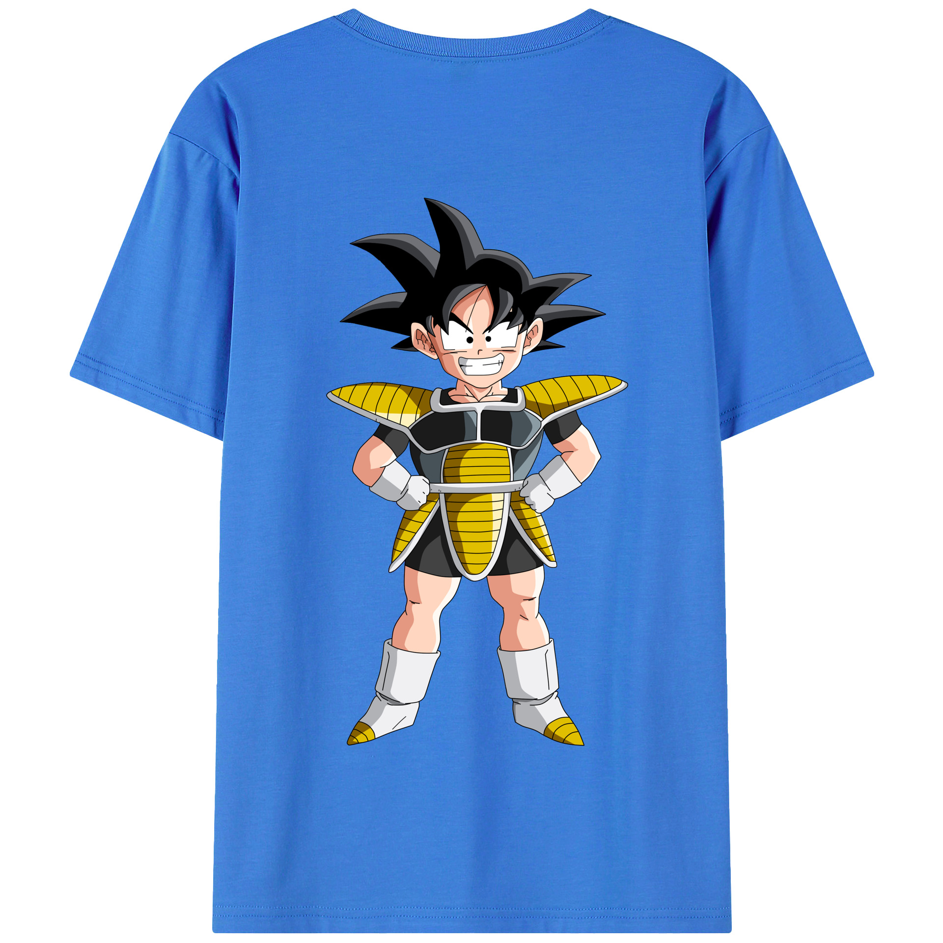 （画像用） ドラゴンボール 孫悟空（そん ごくう）Son Goku カカロット DRAGON BALL Kakarotto 綿100％半袖Tシャツ（背面プリント）