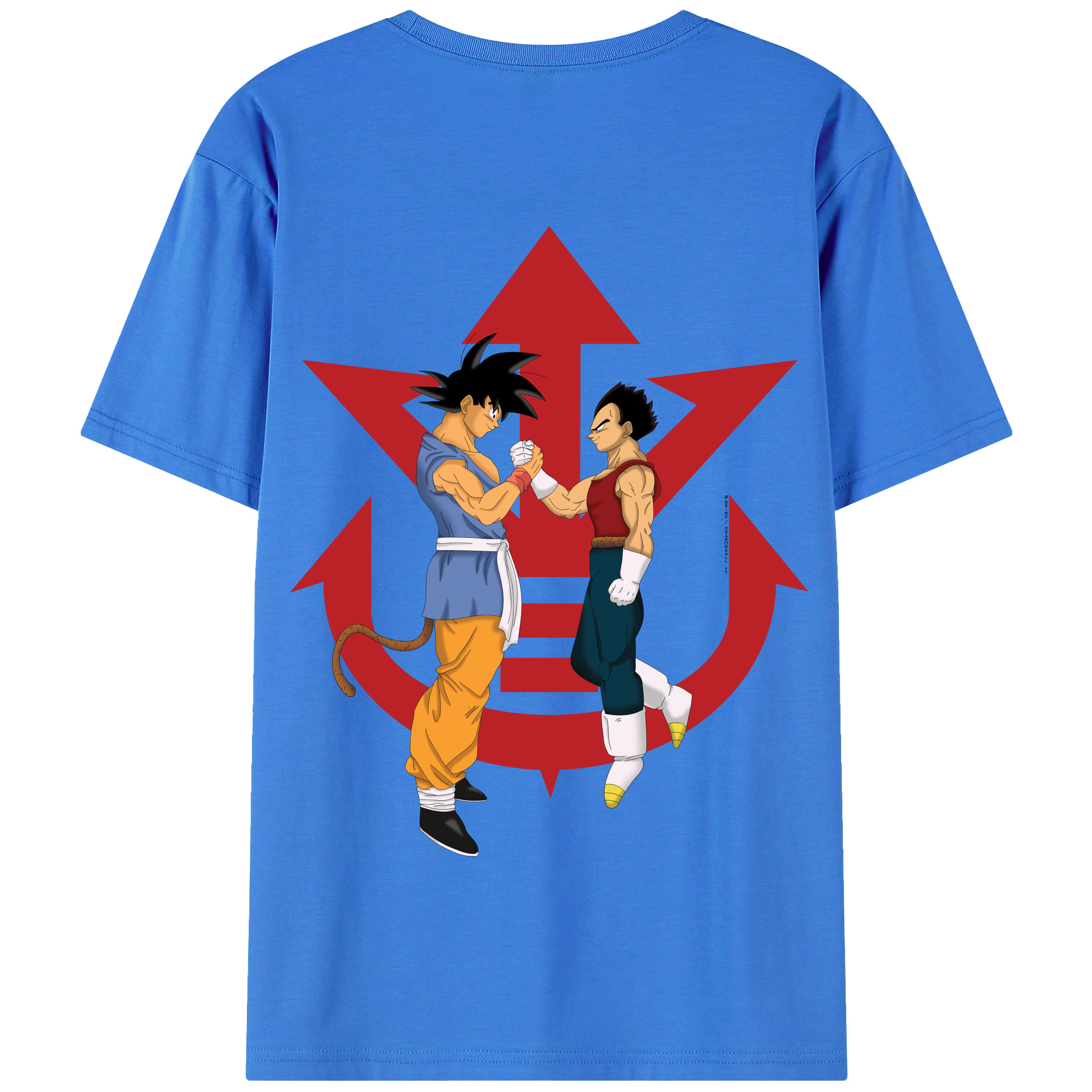 （画像用） ドラゴンボール 孫悟空（そん ごくう）Son Goku カカロット DRAGON BALL Kakarotto 綿100％半袖Tシャツ（背面プリント）