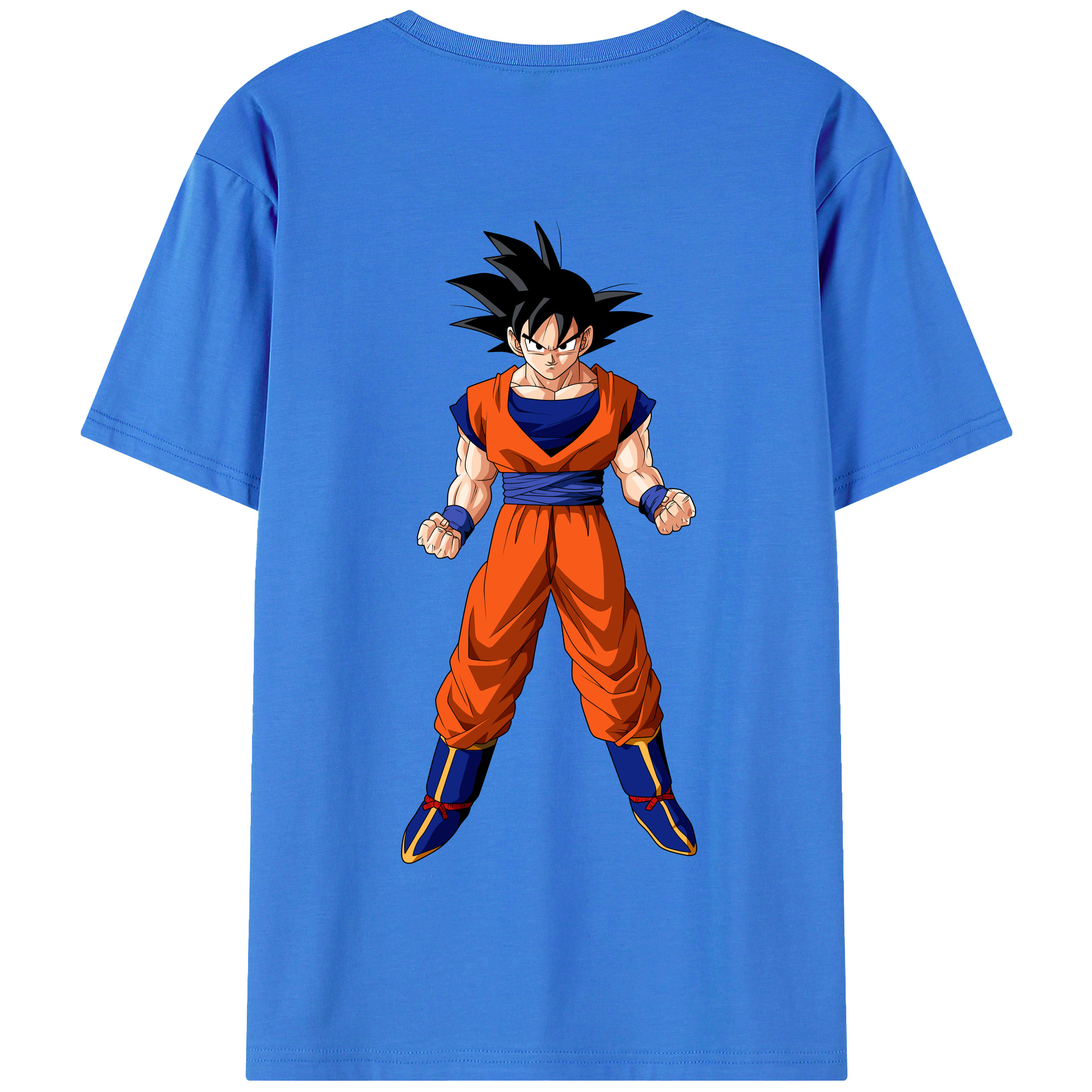 （画像用） ドラゴンボール 孫悟空（そん ごくう）Son Goku カカロット DRAGON BALL Kakarotto 綿100％半袖Tシャツ（背面プリント）