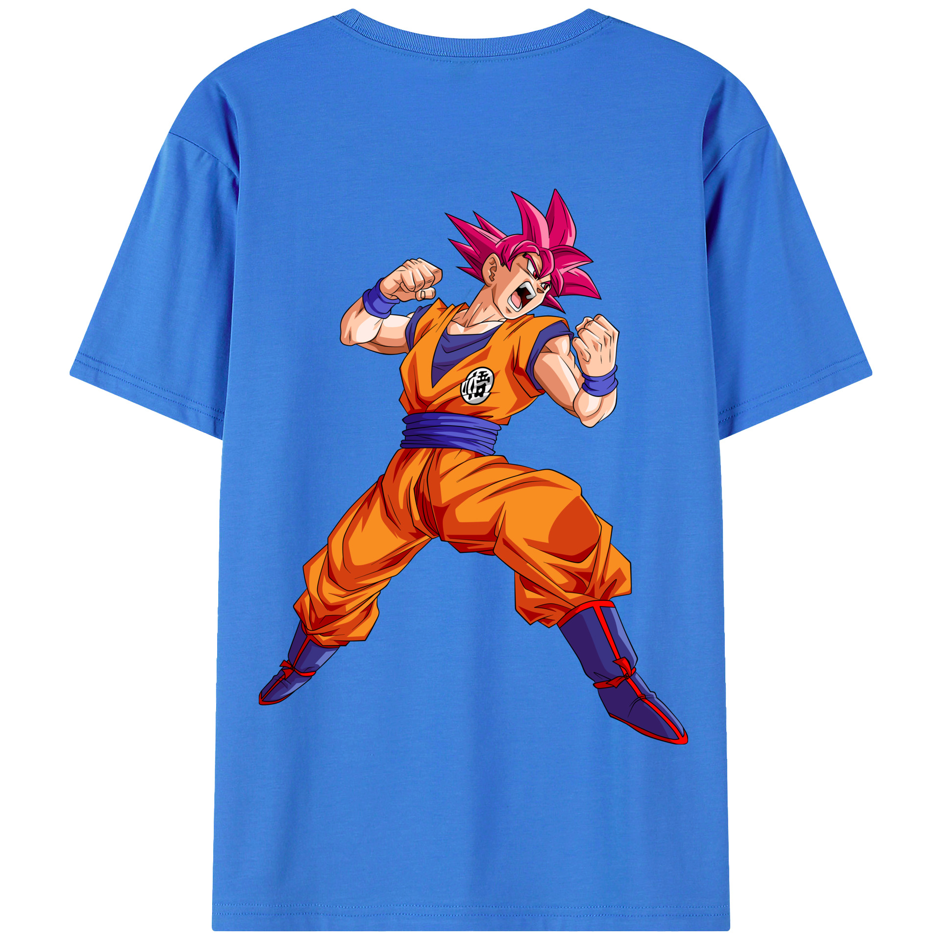 （画像用） ドラゴンボール 孫悟空（そん ごくう）Son Goku カカロット DRAGON BALL Kakarotto 綿100％半袖Tシャツ（背面プリント）