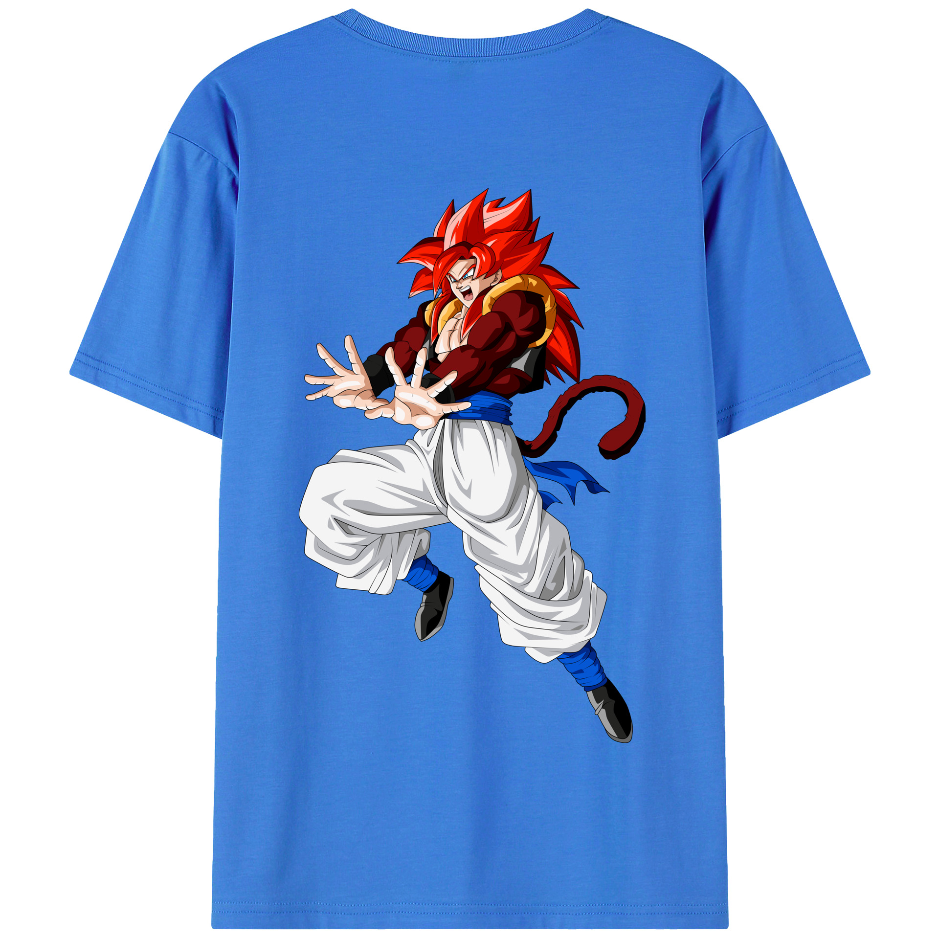 （画像用） ドラゴンボール 孫悟空（そん ごくう）Son Goku カカロット DRAGON BALL Kakarotto 綿100％半袖Tシャツ（背面プリント）