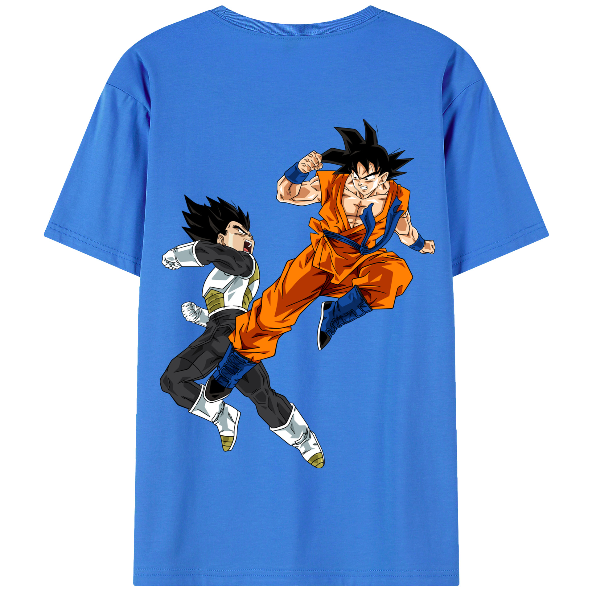 （画像用） ドラゴンボール 孫悟空（そん ごくう）Son Goku カカロット DRAGON BALL Kakarotto 綿100％半袖Tシャツ（背面プリント）
