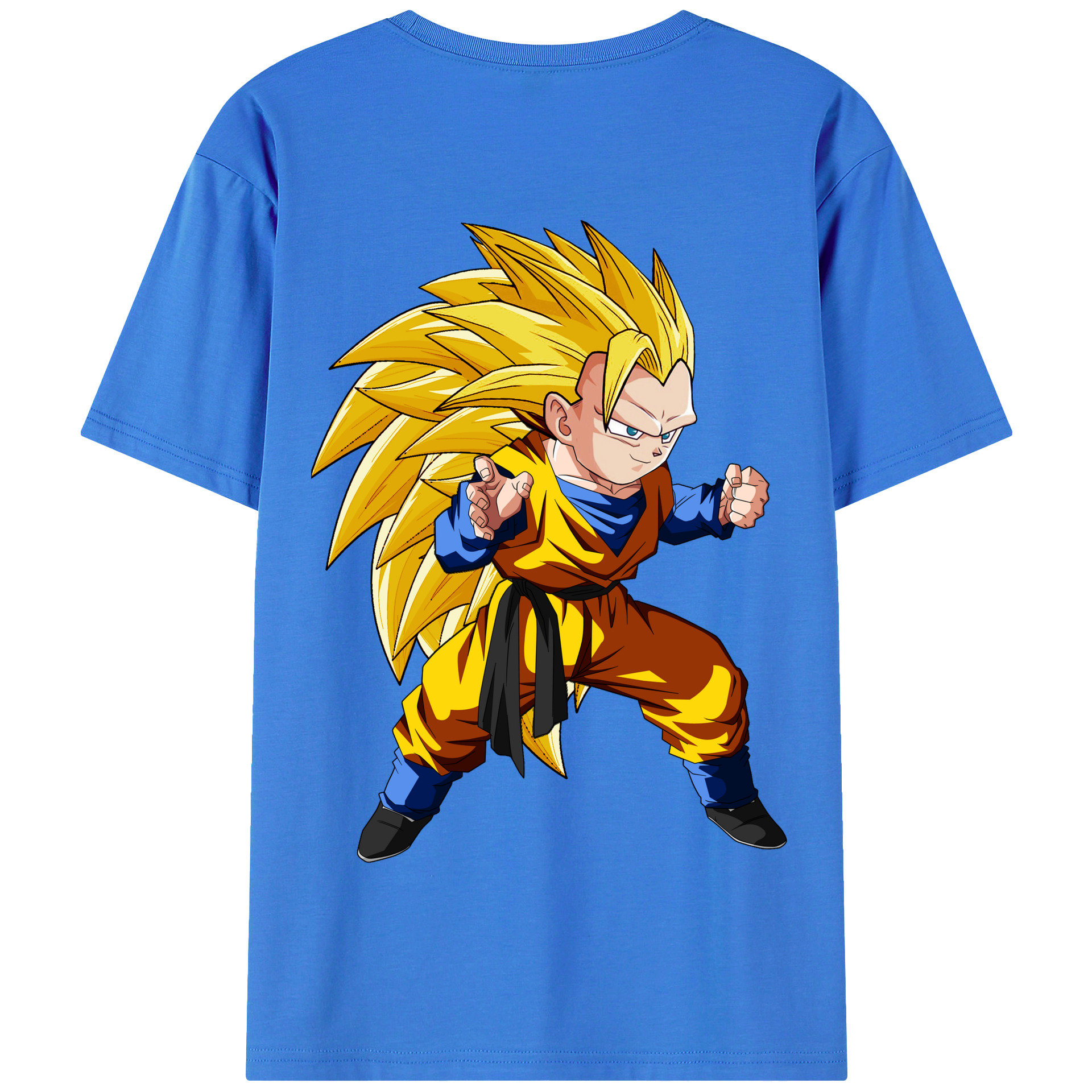 （画像用） ドラゴンボール ベジータ四世（Bejīta Yonsei）DRAGON BALL Vegeta IV 綿100％半袖Tシャツ（背面プリント）