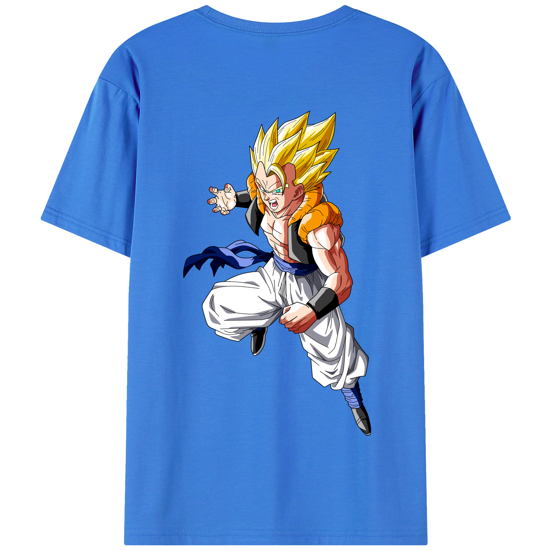 （画像用） ドラゴンボール ベジータ四世（Bejīta Yonsei）DRAGON BALL Vegeta IV 綿100％半袖Tシャツ（背面プリント）
