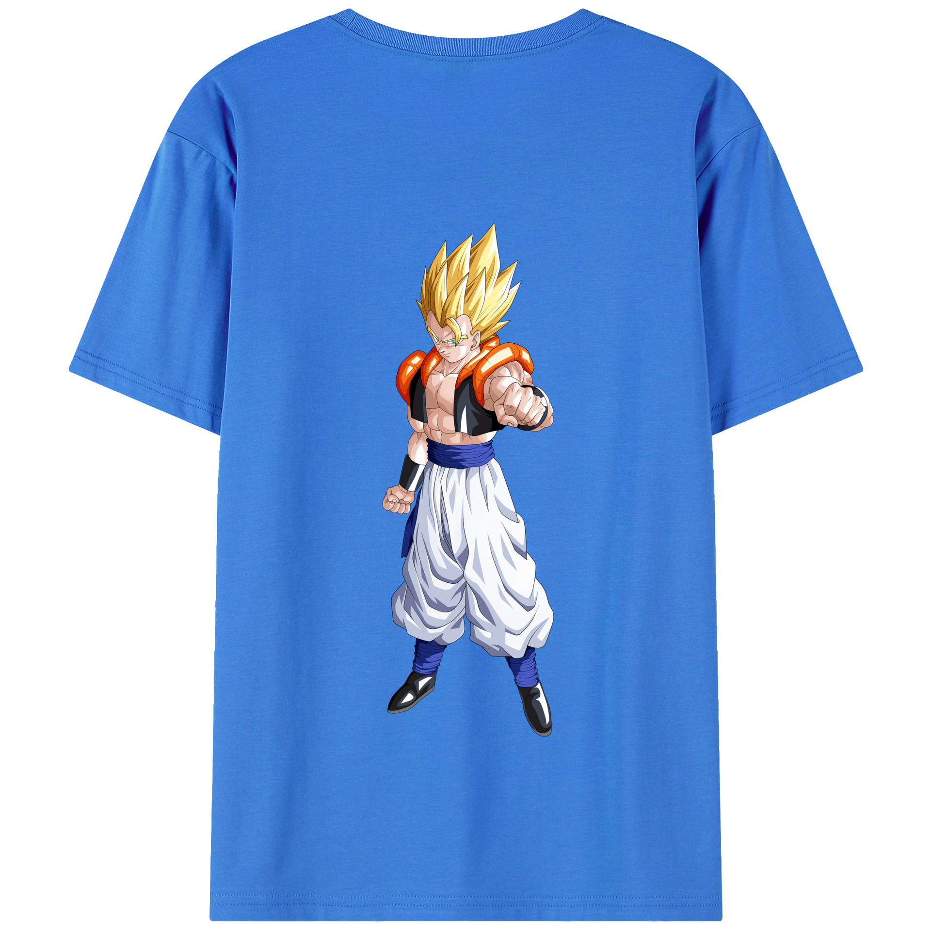 （画像用） ドラゴンボール ベジータ四世（Bejīta Yonsei）DRAGON BALL Vegeta IV 綿100％半袖Tシャツ（背面プリント）