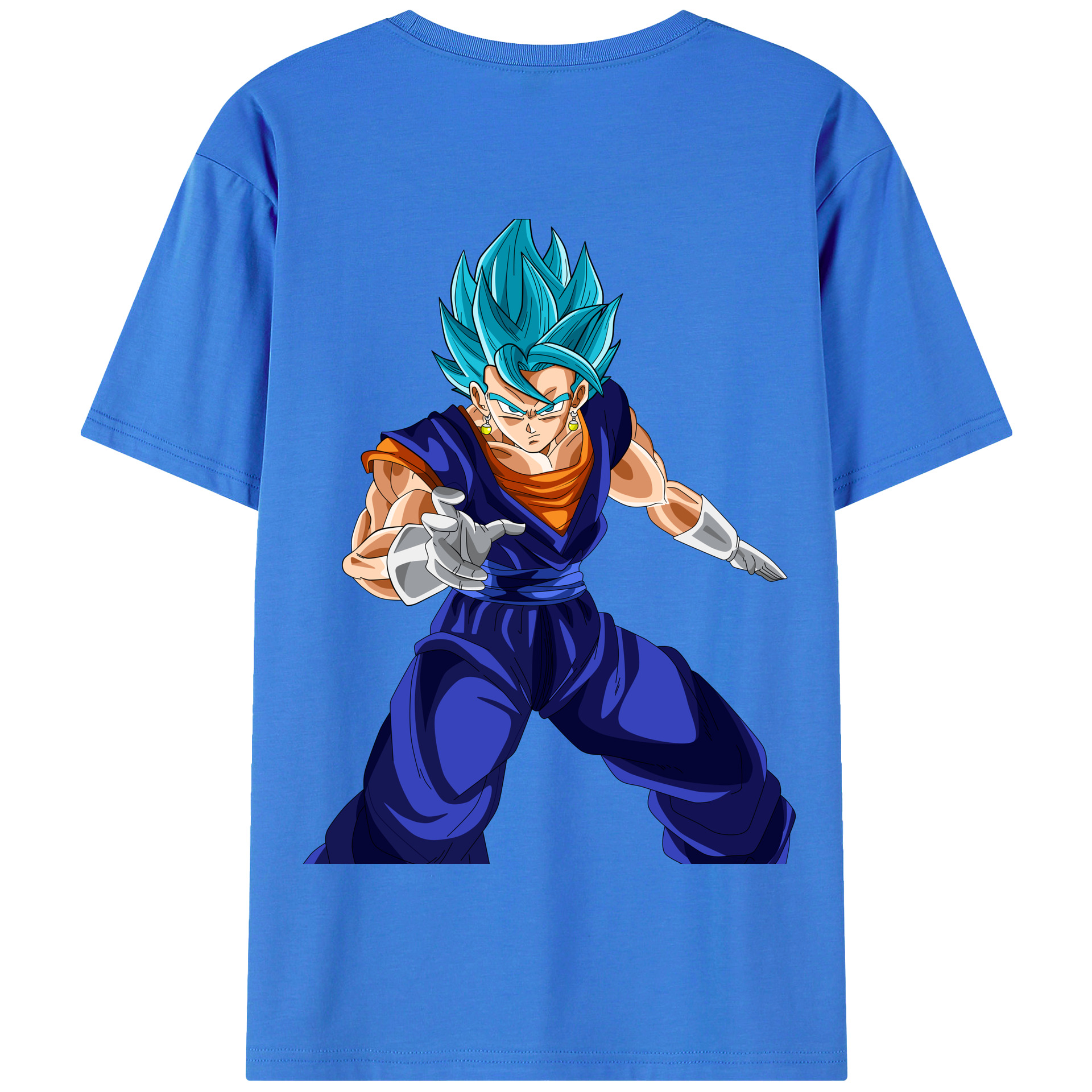 （画像用） ドラゴンボール ベジット DRAGON BALL Vegetto 綿100％半袖Tシャツ（背面プリント）