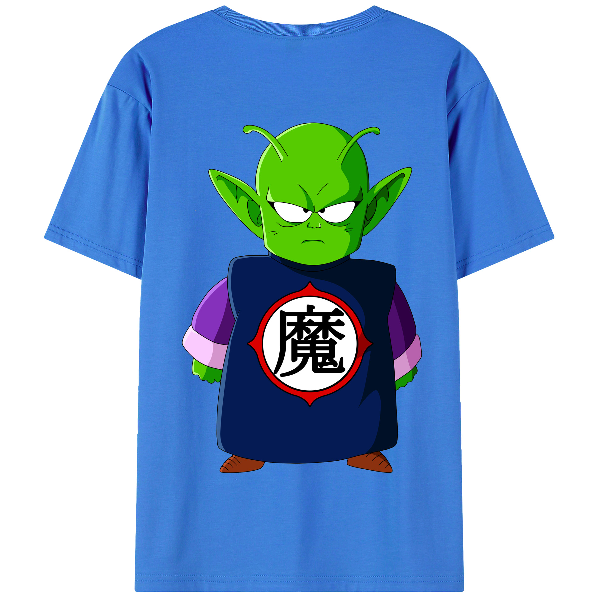 （画像用） ドラゴンボール ピッコロ DRAGON BALL Piccolo 綿100％半袖Tシャツ（背面プリント）