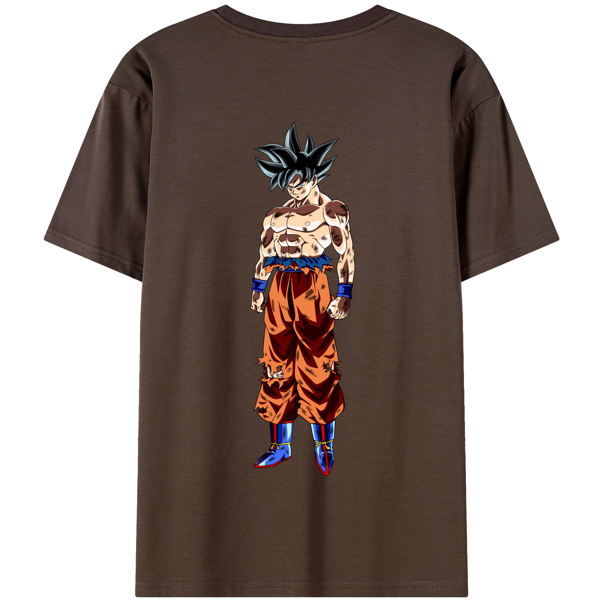 （画像用） ドラゴンボール 孫悟空（そん ごくう）Son Goku カカロット DRAGON BALL Kakarotto 綿100％半袖Tシャツ（背面プリント）