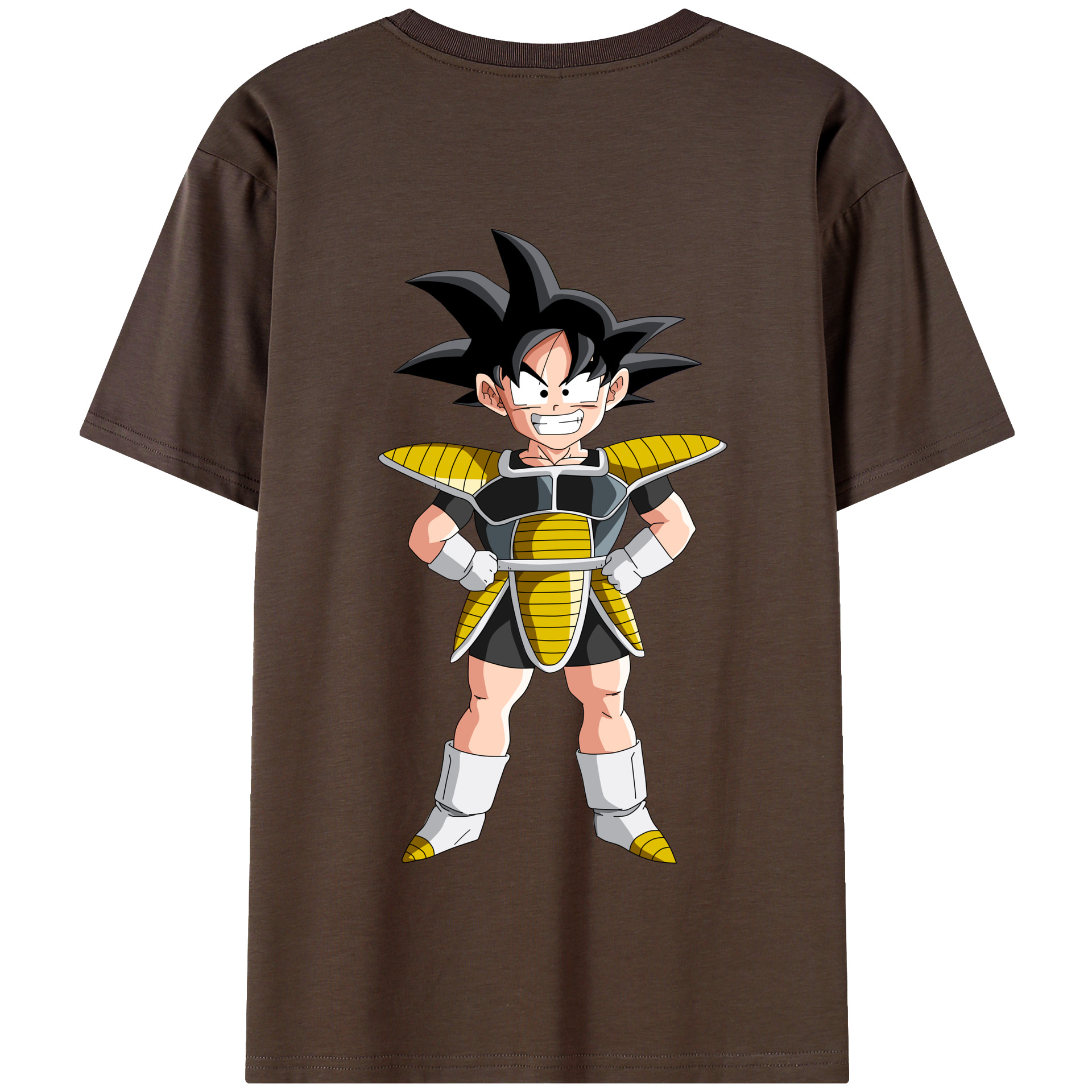 （画像用） ドラゴンボール 孫悟空（そん ごくう）Son Goku カカロット DRAGON BALL Kakarotto 綿100％半袖Tシャツ（背面プリント）