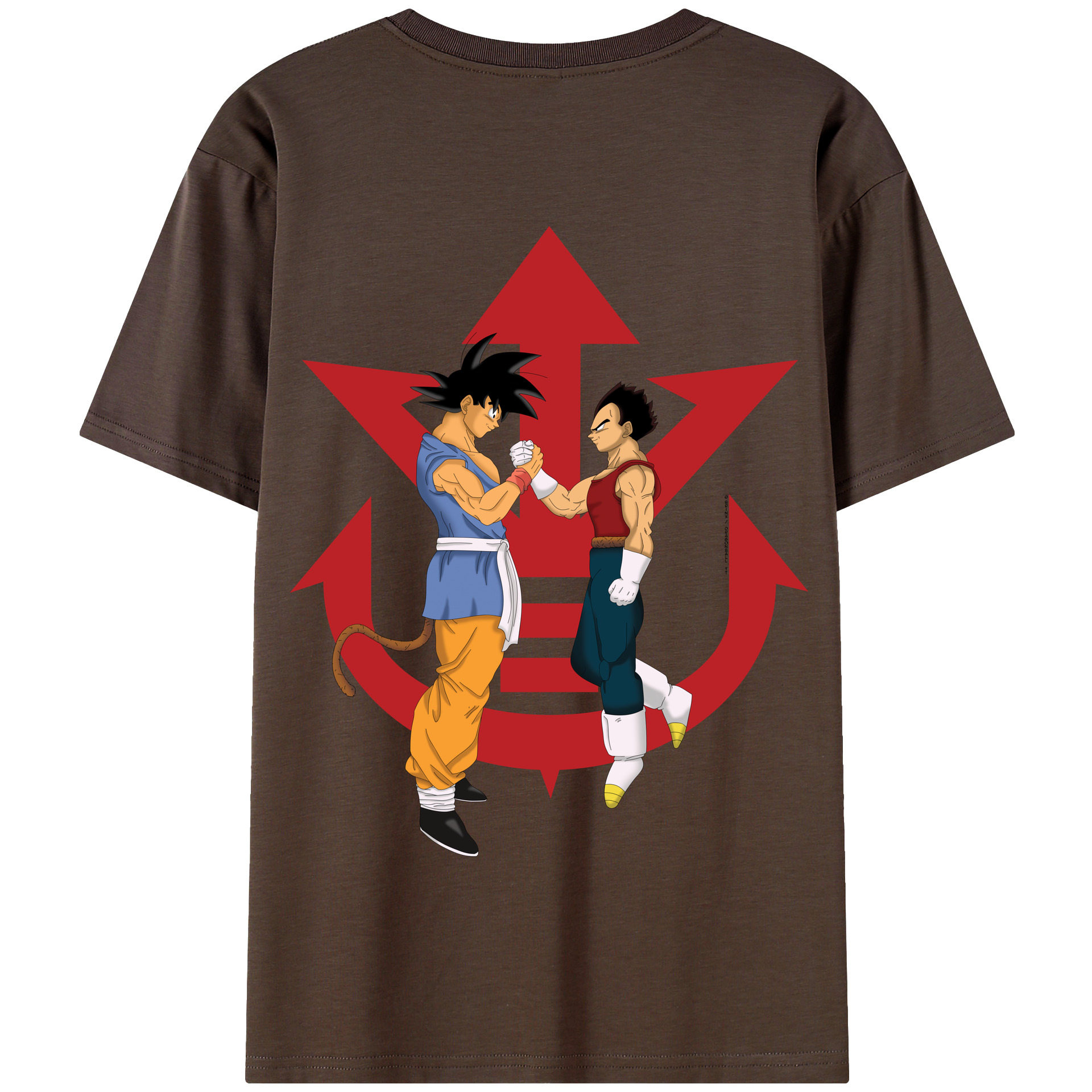 （画像用） ドラゴンボール 孫悟空（そん ごくう）Son Goku カカロット DRAGON BALL Kakarotto 綿100％半袖Tシャツ（背面プリント）