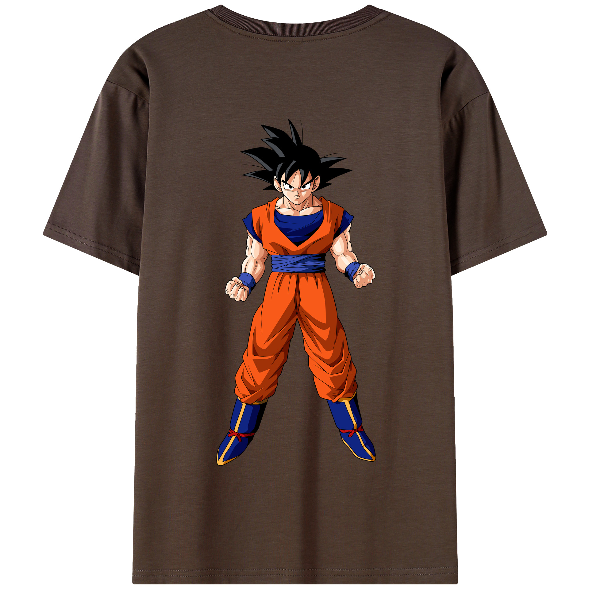 （画像用） ドラゴンボール 孫悟空（そん ごくう）Son Goku カカロット DRAGON BALL Kakarotto 綿100％半袖Tシャツ（背面プリント）