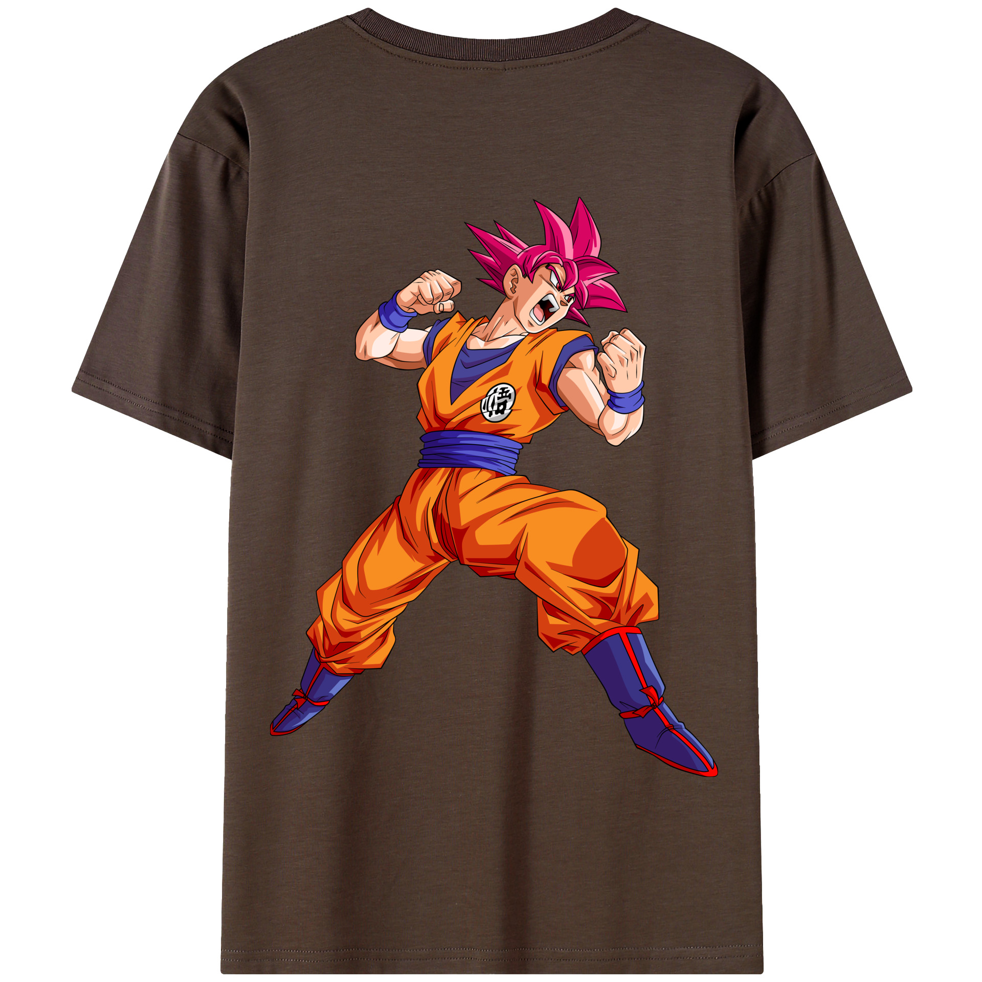 （画像用） ドラゴンボール 孫悟空（そん ごくう）Son Goku カカロット DRAGON BALL Kakarotto 綿100％半袖Tシャツ（背面プリント）