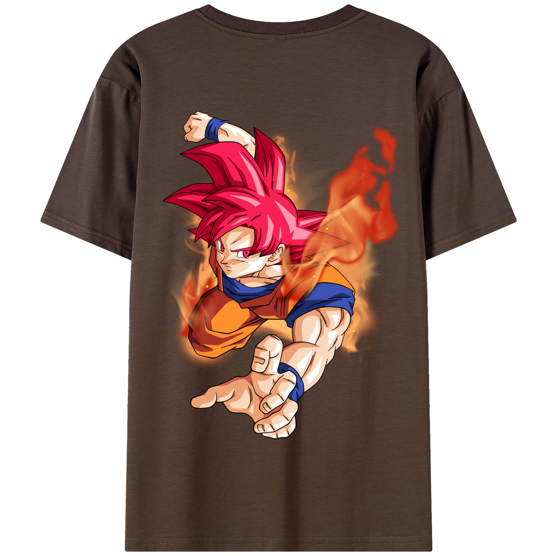 （画像用） ドラゴンボール 孫悟空（そん ごくう）Son Goku カカロット DRAGON BALL Kakarotto 綿100％半袖Tシャツ（背面プリント）