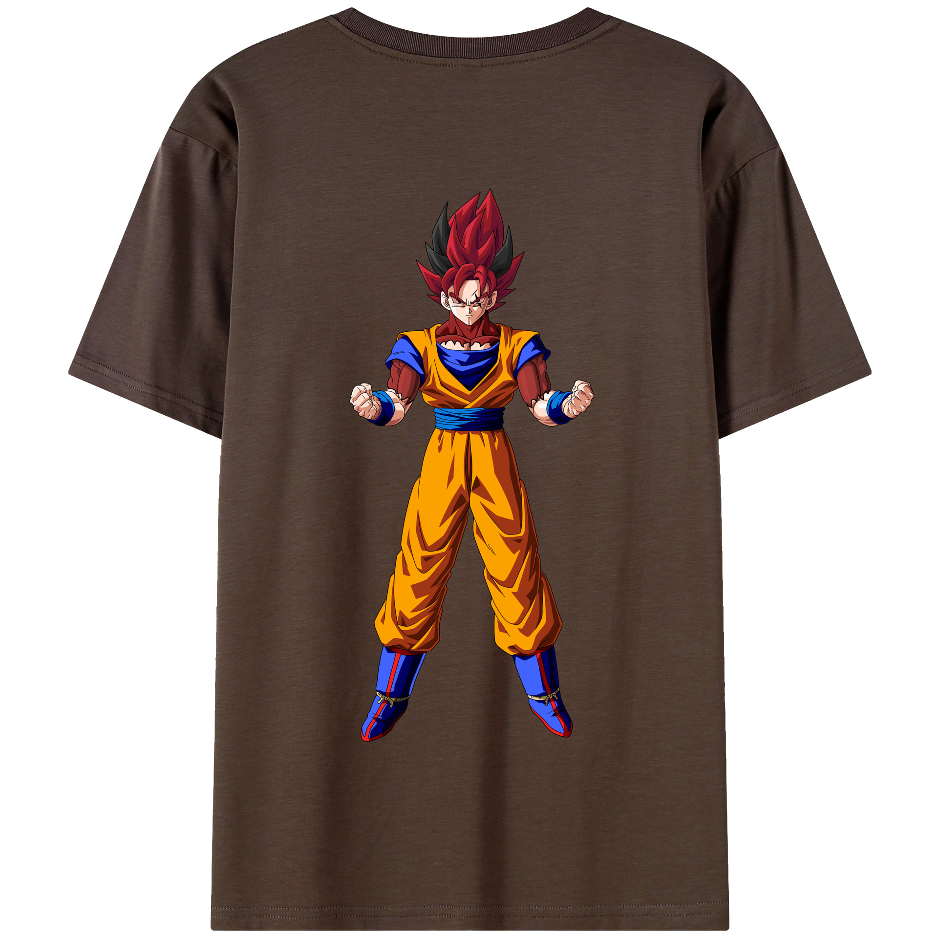 （画像用） ドラゴンボール 孫悟空（そん ごくう）Son Goku カカロット DRAGON BALL Kakarotto 綿100％半袖Tシャツ（背面プリント）