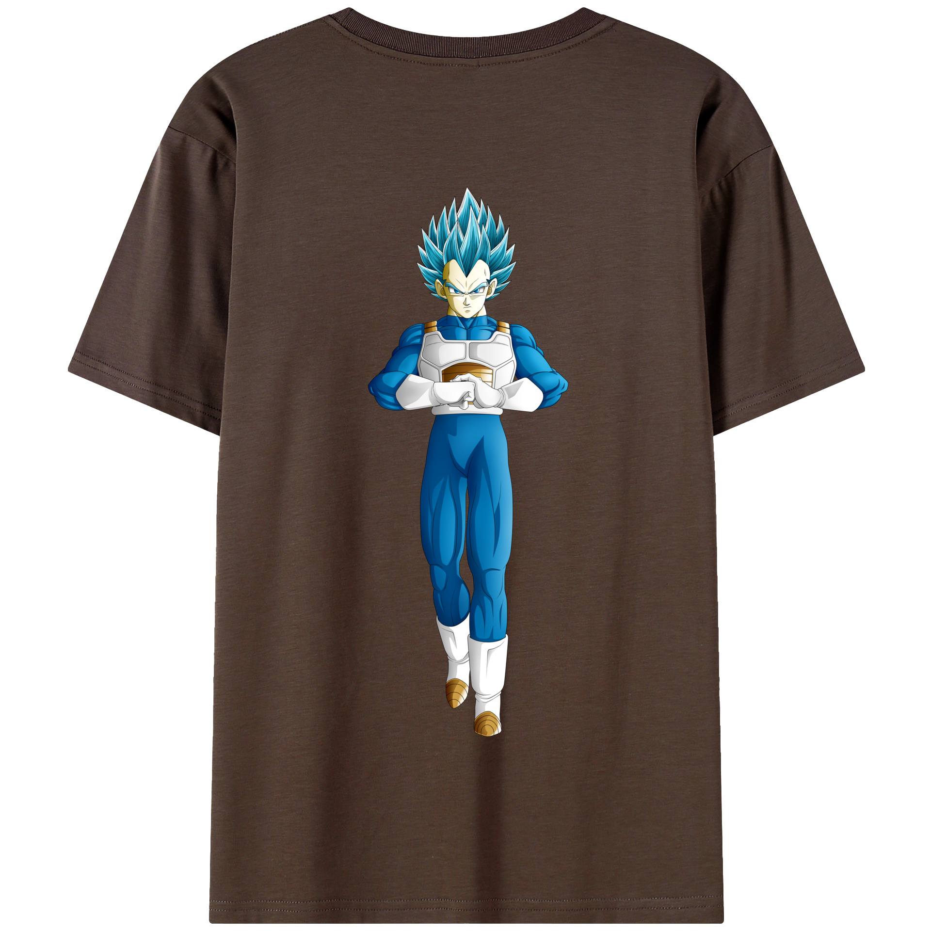 （画像用） ドラゴンボール ベジータ四世（Bejīta Yonsei）DRAGON BALL Vegeta IV 綿100％半袖Tシャツ（背面プリント）
