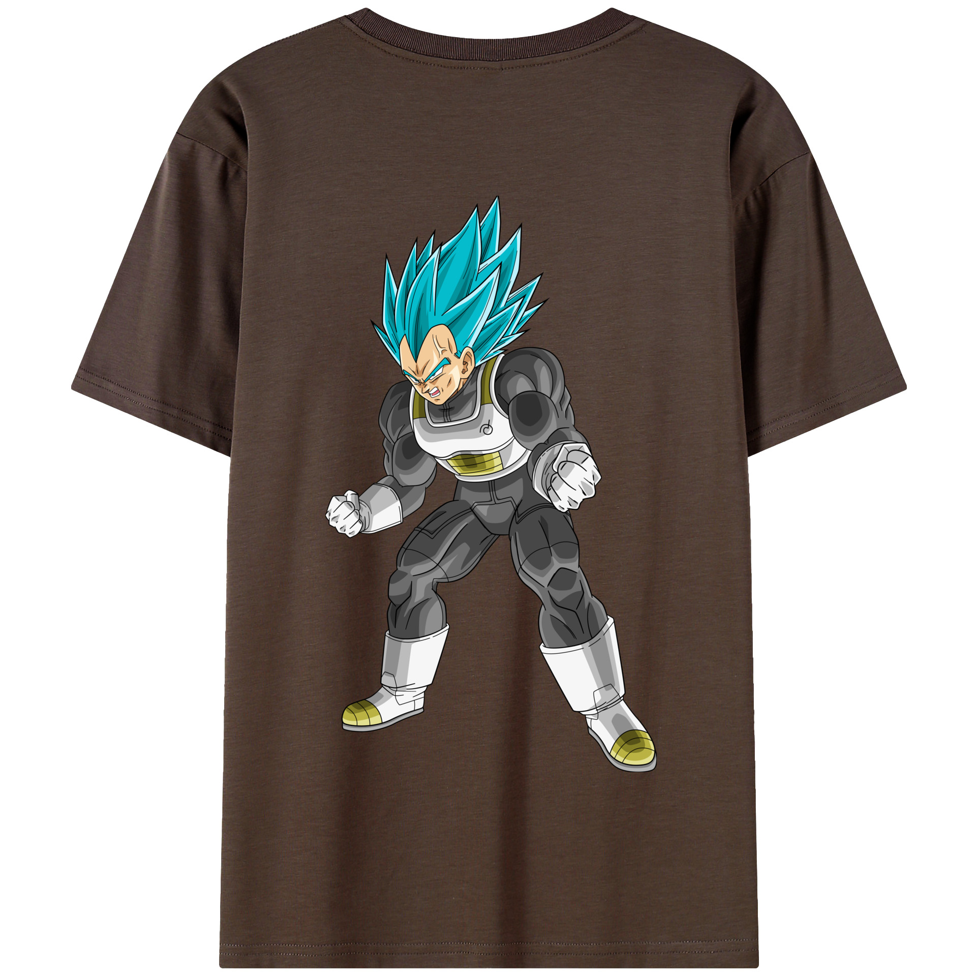 （画像用） ドラゴンボール ベジータ四世（Bejīta Yonsei）DRAGON BALL Vegeta IV 綿100％半袖Tシャツ（背面プリント）