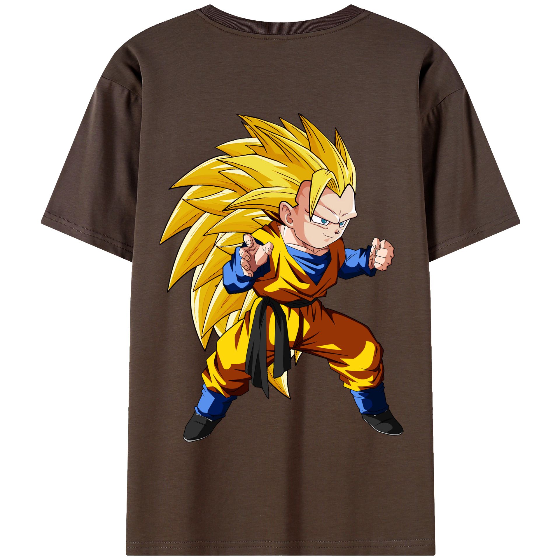 （画像用） ドラゴンボール ベジータ四世（Bejīta Yonsei）DRAGON BALL Vegeta IV 綿100％半袖Tシャツ（背面プリント）