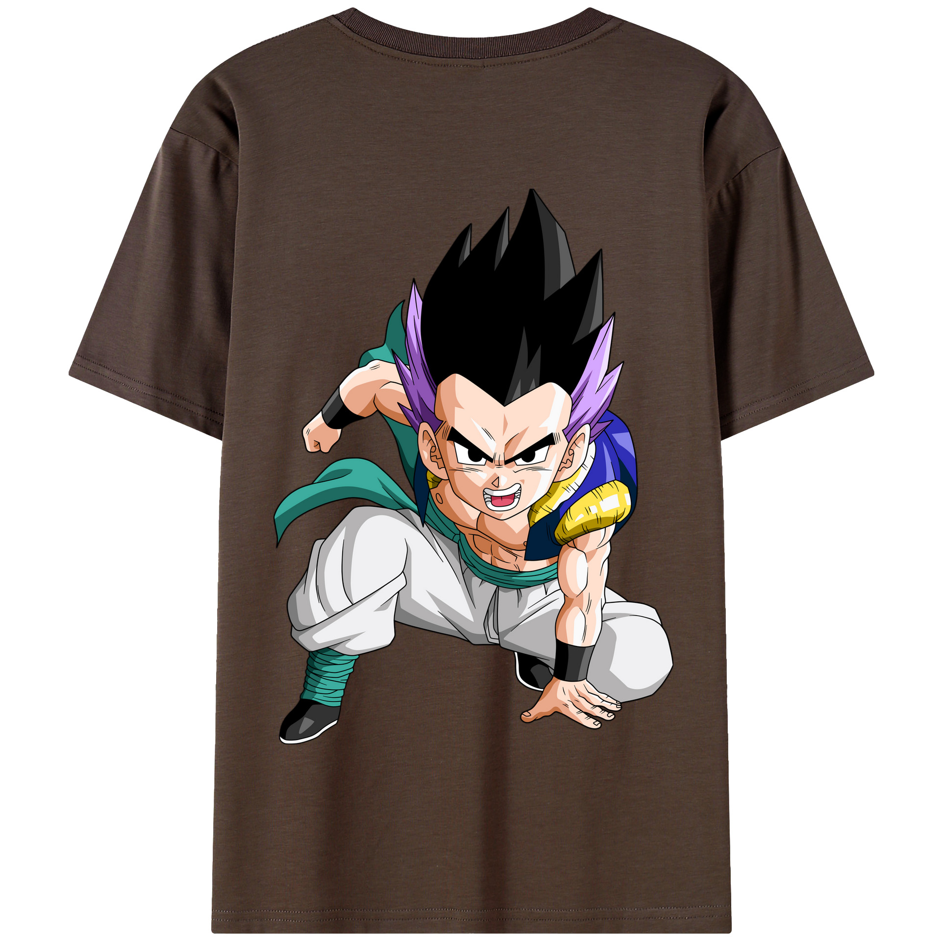 （画像用） ドラゴンボール 孫 悟飯（そんごはん）DRAGON BALL Son Gohan 綿100％半袖Tシャツ（背面プリント）