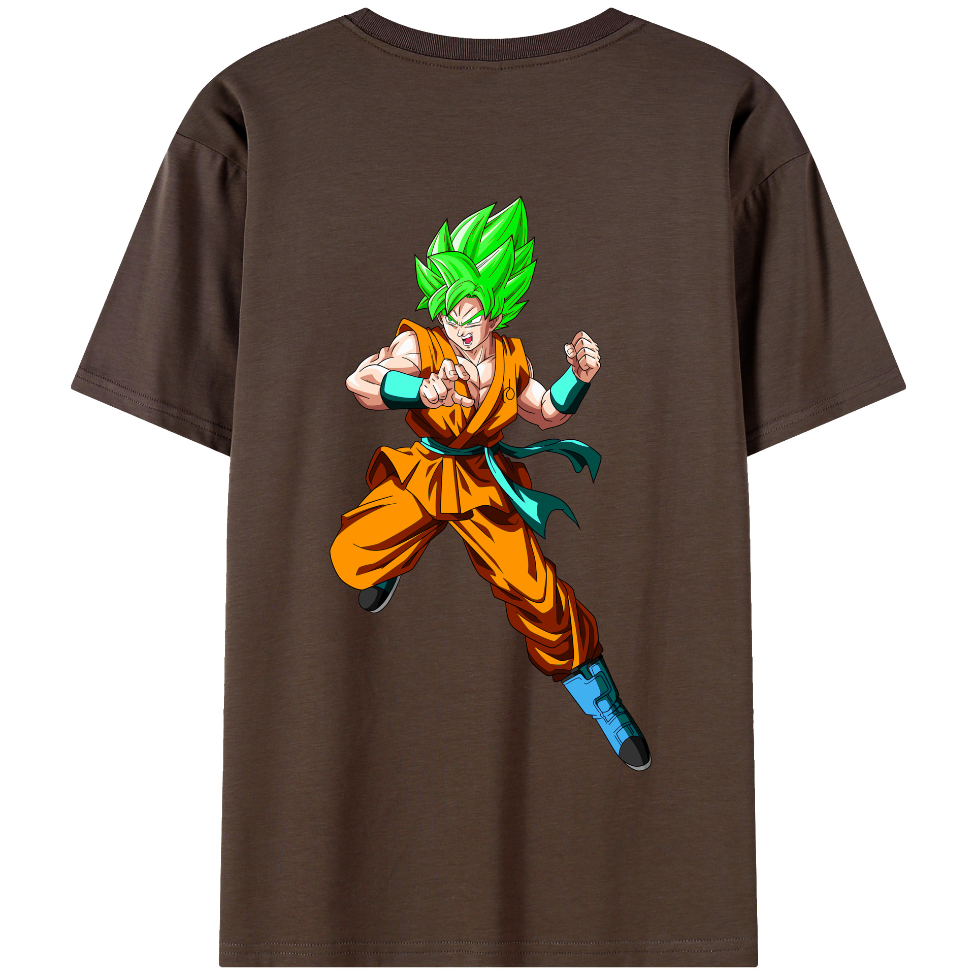 （画像用） ドラゴンボール 孫 悟飯（そんごはん）DRAGON BALL Son Gohan 綿100％半袖Tシャツ（背面プリント）