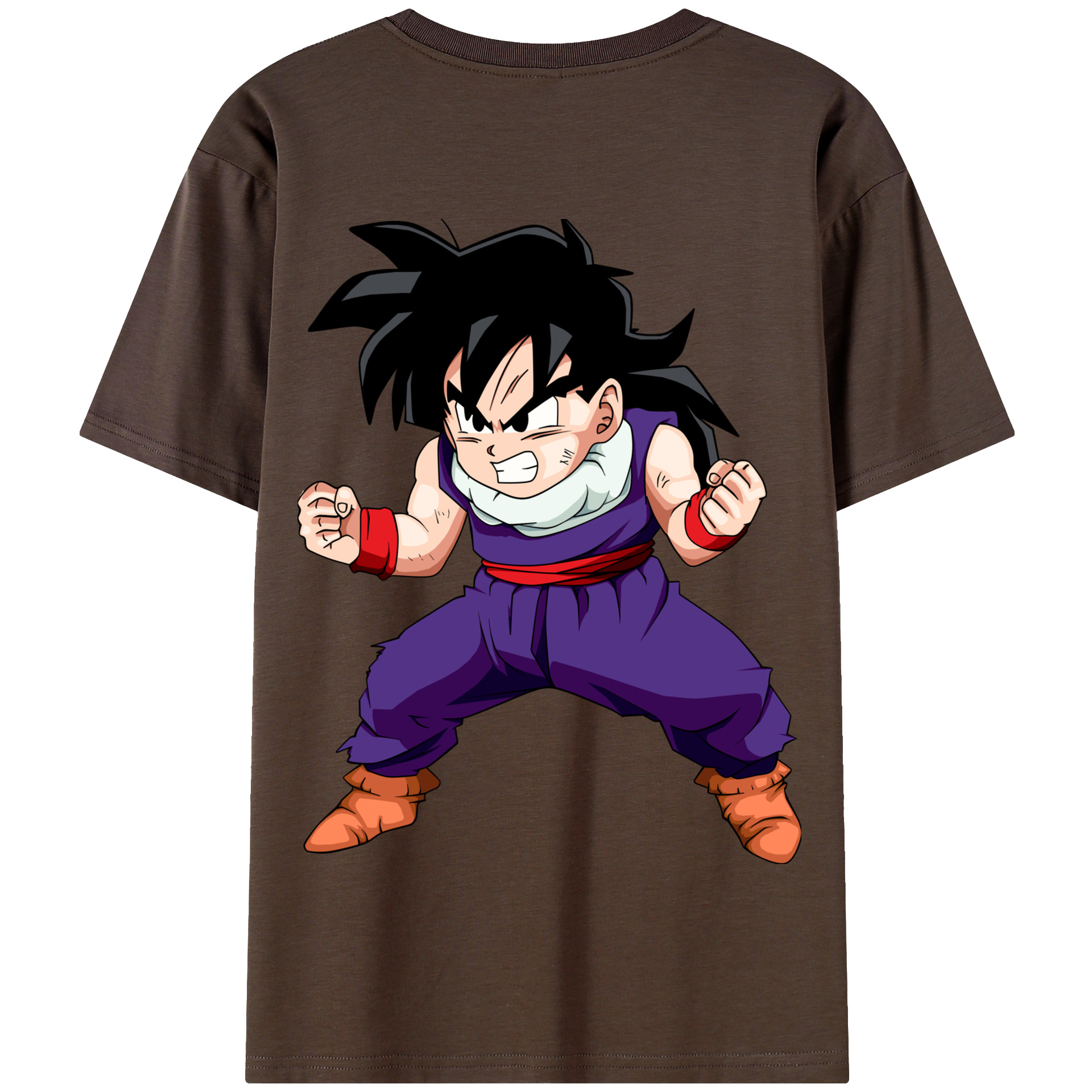 （画像用） ドラゴンボール 孫 悟飯（そんごはん）DRAGON BALL Son Gohan 綿100％半袖Tシャツ（背面プリント）