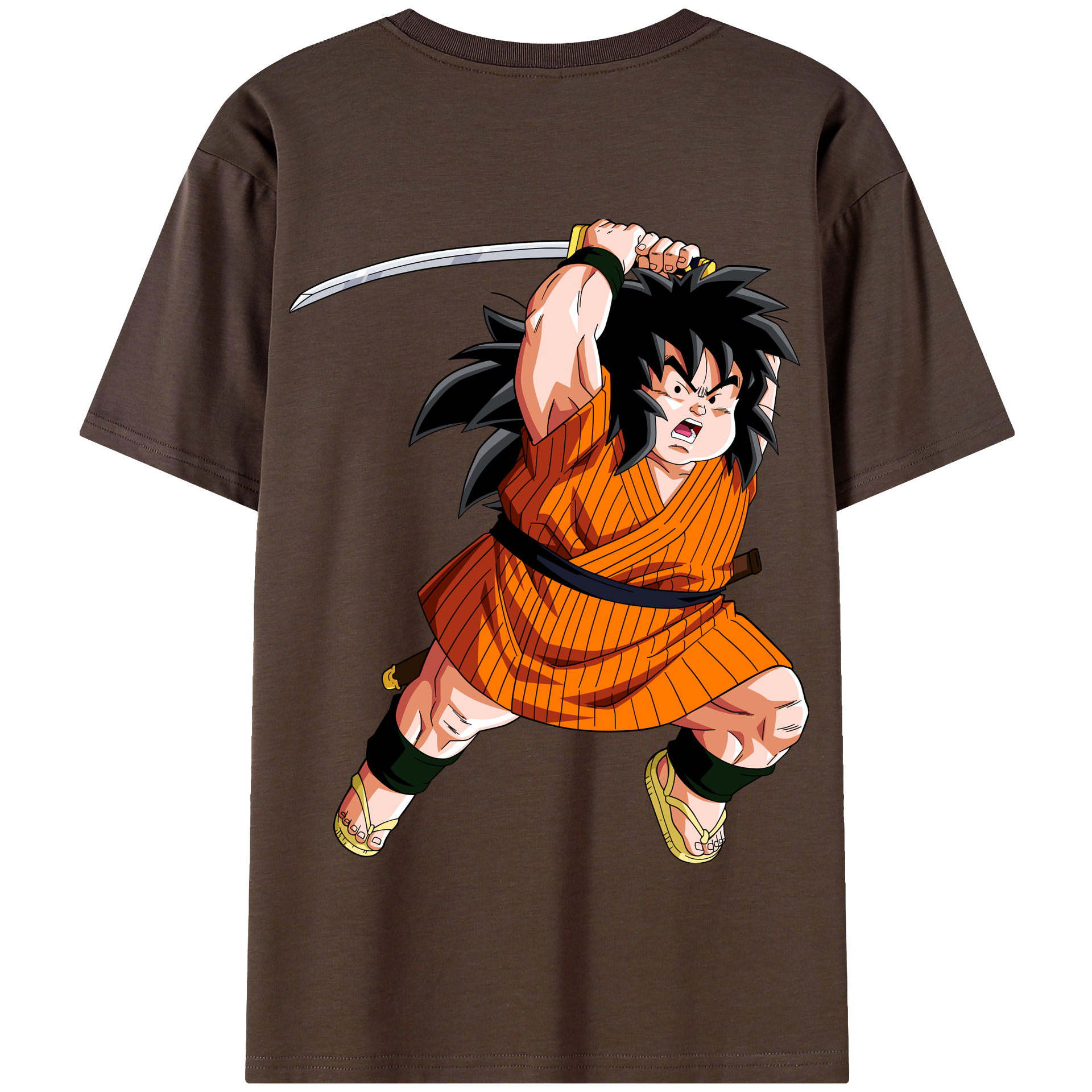 （画像用） ドラゴンボール やじろべえ DRAGON BALL Yajirobe 綿100％半袖Tシャツ（背面プリント）