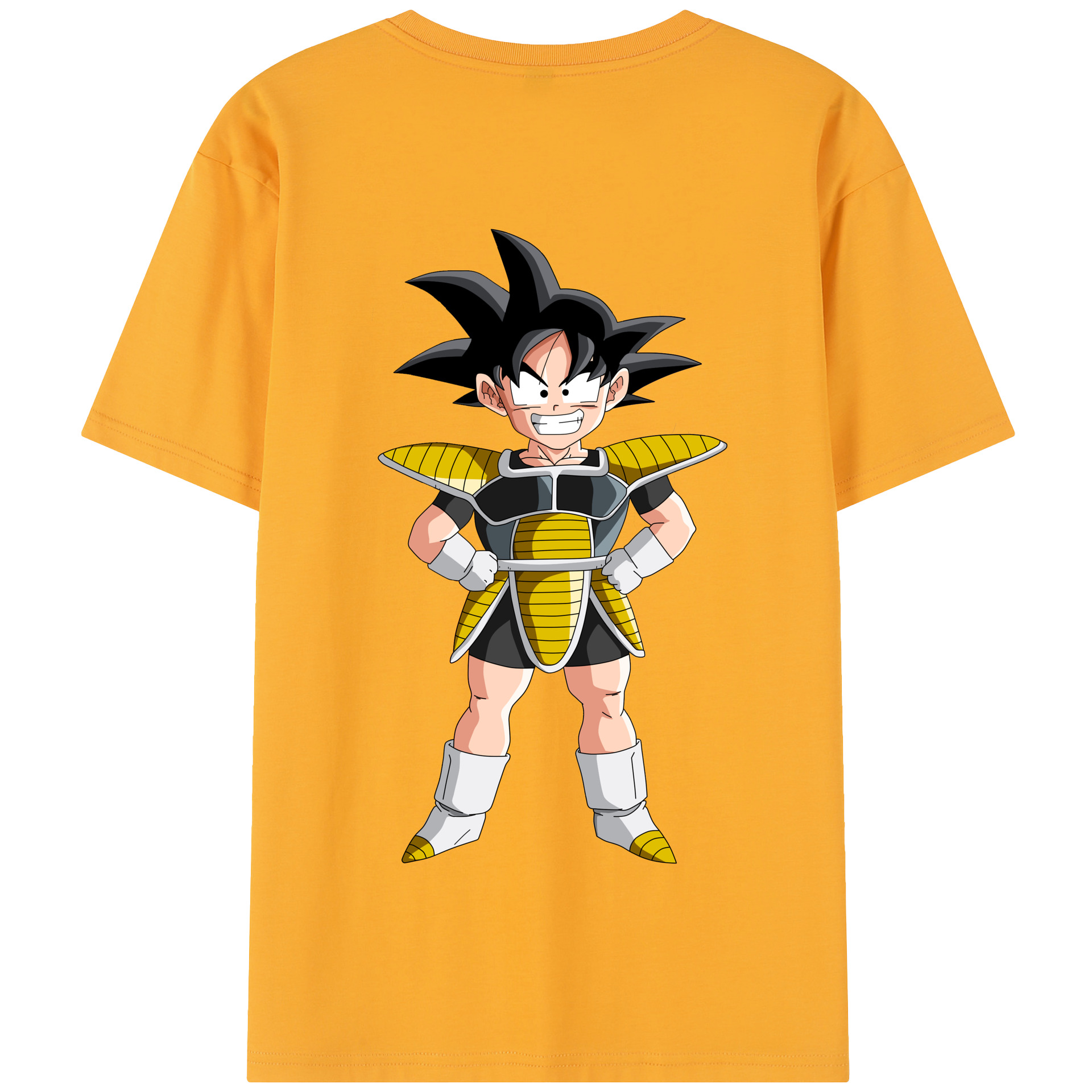（画像用） ドラゴンボール 孫悟空（そん ごくう）Son Goku カカロット DRAGON BALL Kakarotto 綿100％半袖Tシャツ（背面プリント）