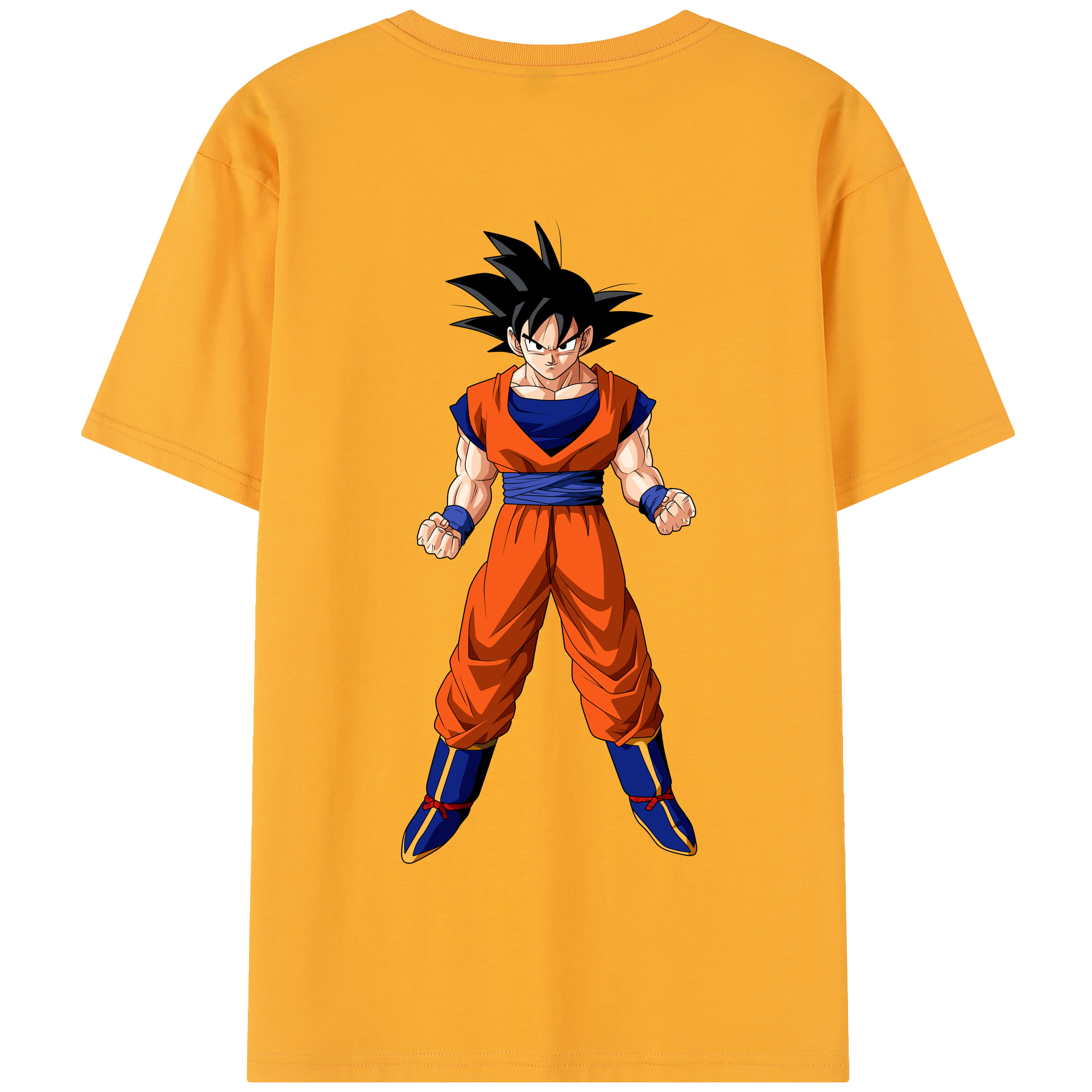 （画像用） ドラゴンボール 孫悟空（そん ごくう）Son Goku カカロット DRAGON BALL Kakarotto 綿100％半袖Tシャツ（背面プリント）