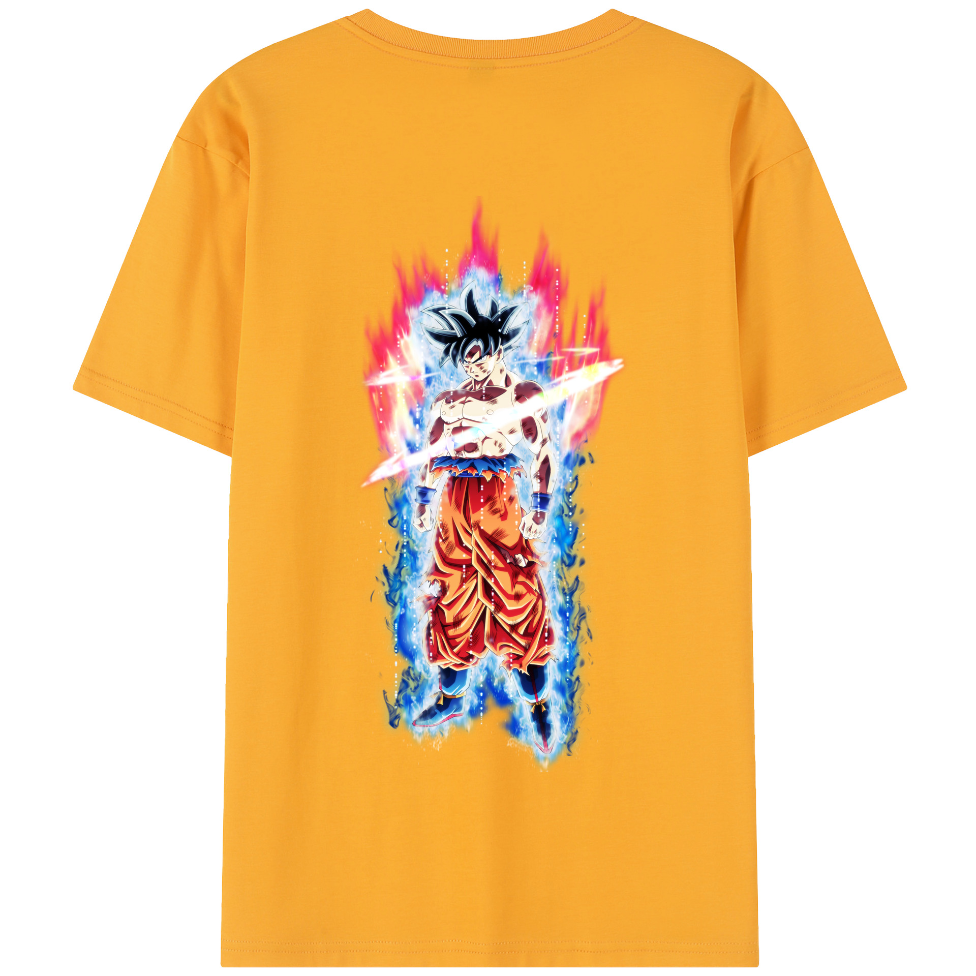 （画像用） ドラゴンボール 孫悟空（そん ごくう）Son Goku カカロット DRAGON BALL Kakarotto 綿100％半袖Tシャツ（背面プリント）