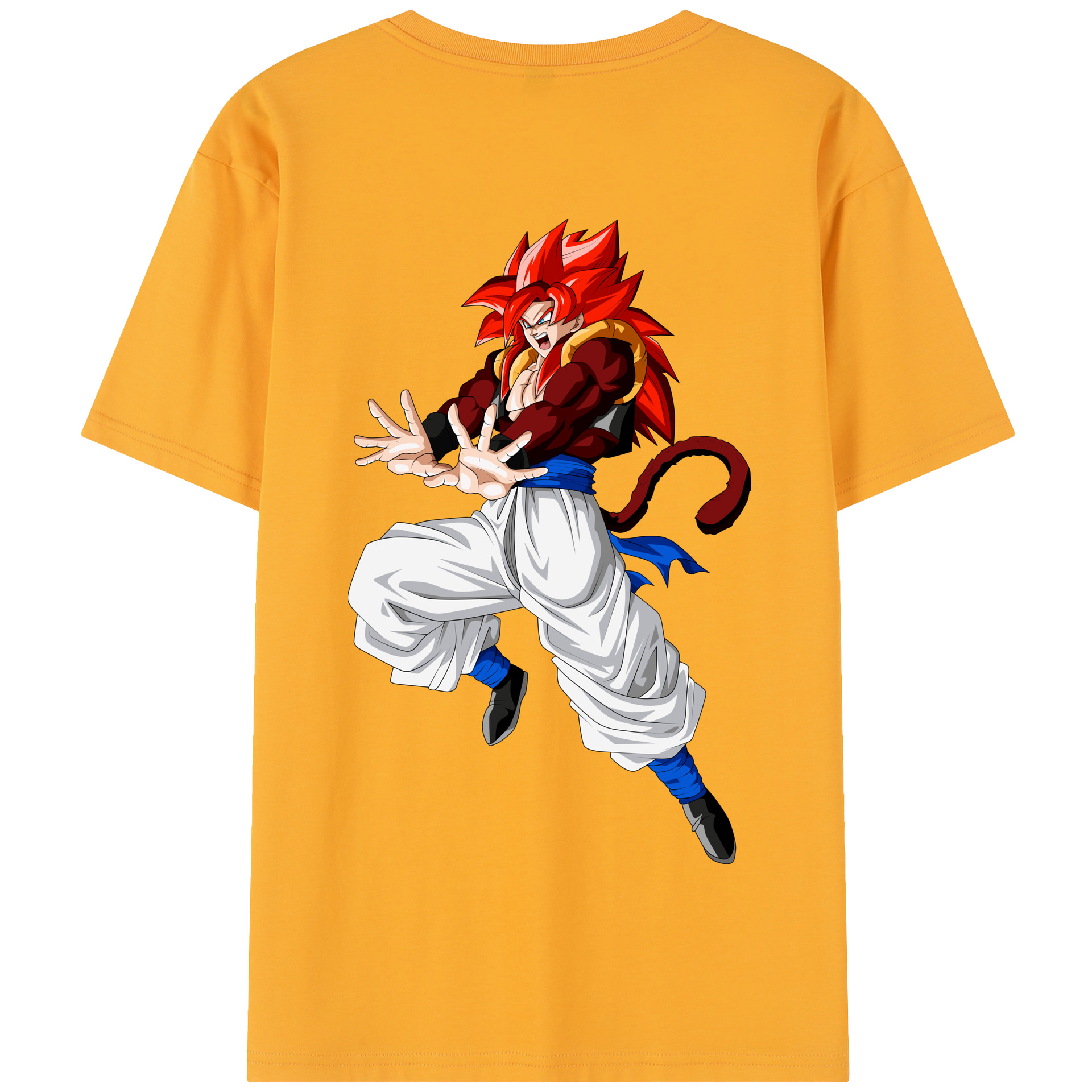 （画像用） ドラゴンボール 孫悟空（そん ごくう）Son Goku カカロット DRAGON BALL Kakarotto 綿100％半袖Tシャツ（背面プリント）