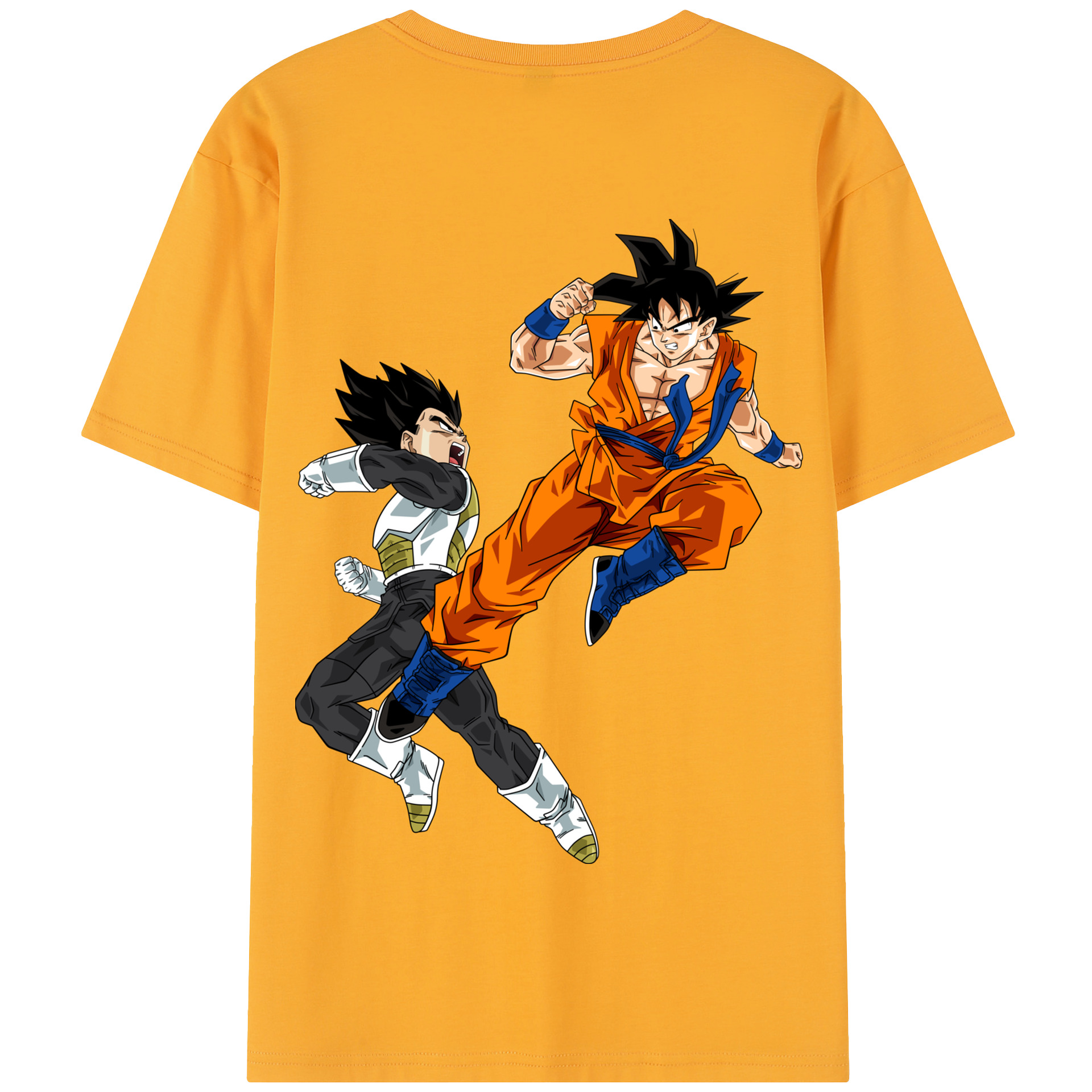 （画像用） ドラゴンボール 孫悟空（そん ごくう）Son Goku カカロット DRAGON BALL Kakarotto 綿100％半袖Tシャツ（背面プリント）