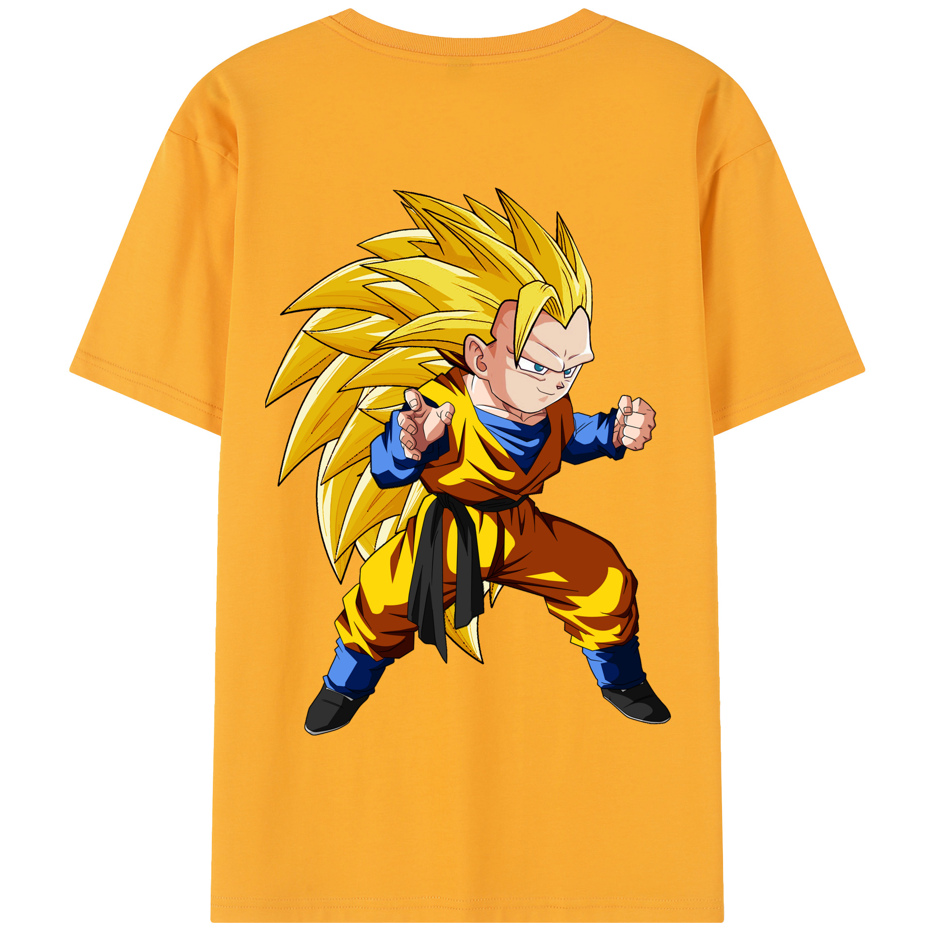 （画像用） ドラゴンボール ベジータ四世（Bejīta Yonsei）DRAGON BALL Vegeta IV 綿100％半袖Tシャツ（背面プリント）