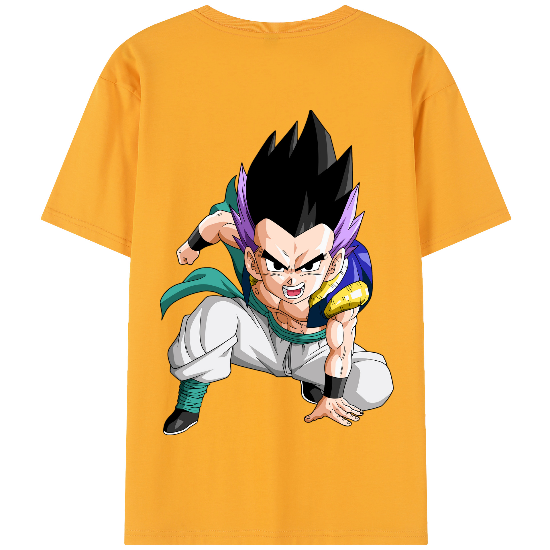 （画像用） ドラゴンボール 孫 悟飯（そんごはん）DRAGON BALL Son Gohan 綿100％半袖Tシャツ（背面プリント）