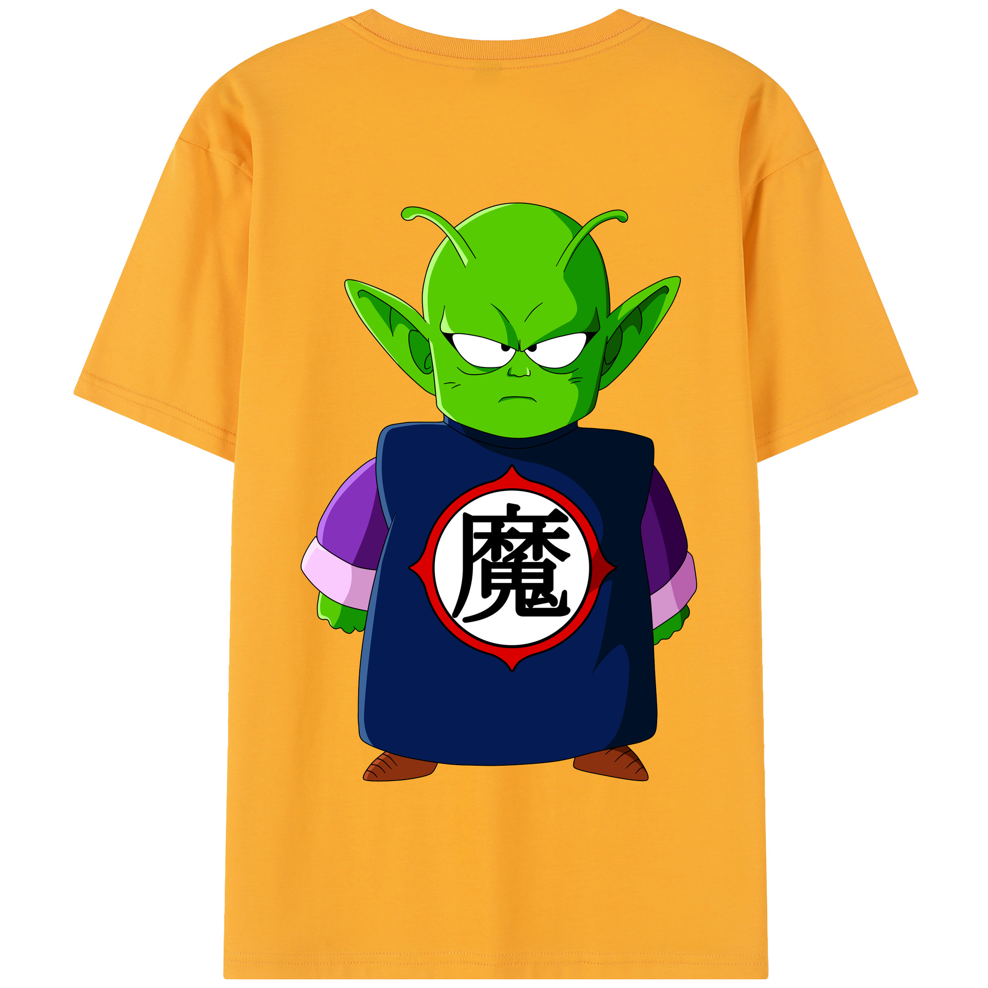 （画像用） ドラゴンボール ピッコロ DRAGON BALL Piccolo 綿100％半袖Tシャツ（背面プリント）