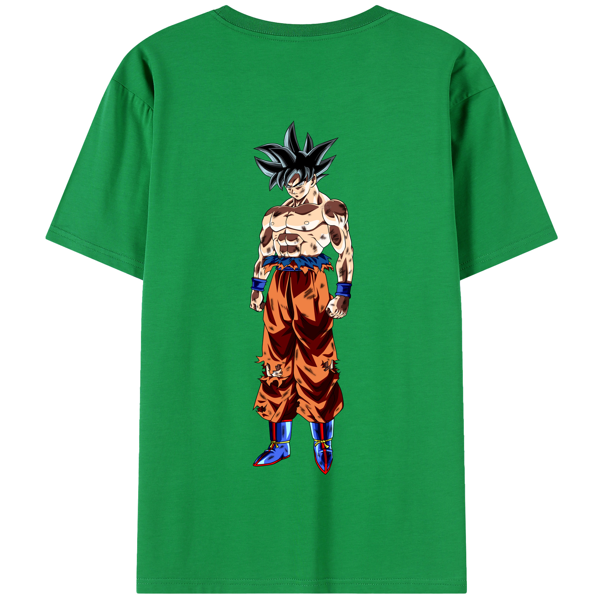 （画像用） ドラゴンボール 孫悟空（そん ごくう）Son Goku カカロット DRAGON BALL Kakarotto 綿100％半袖Tシャツ（背面プリント）