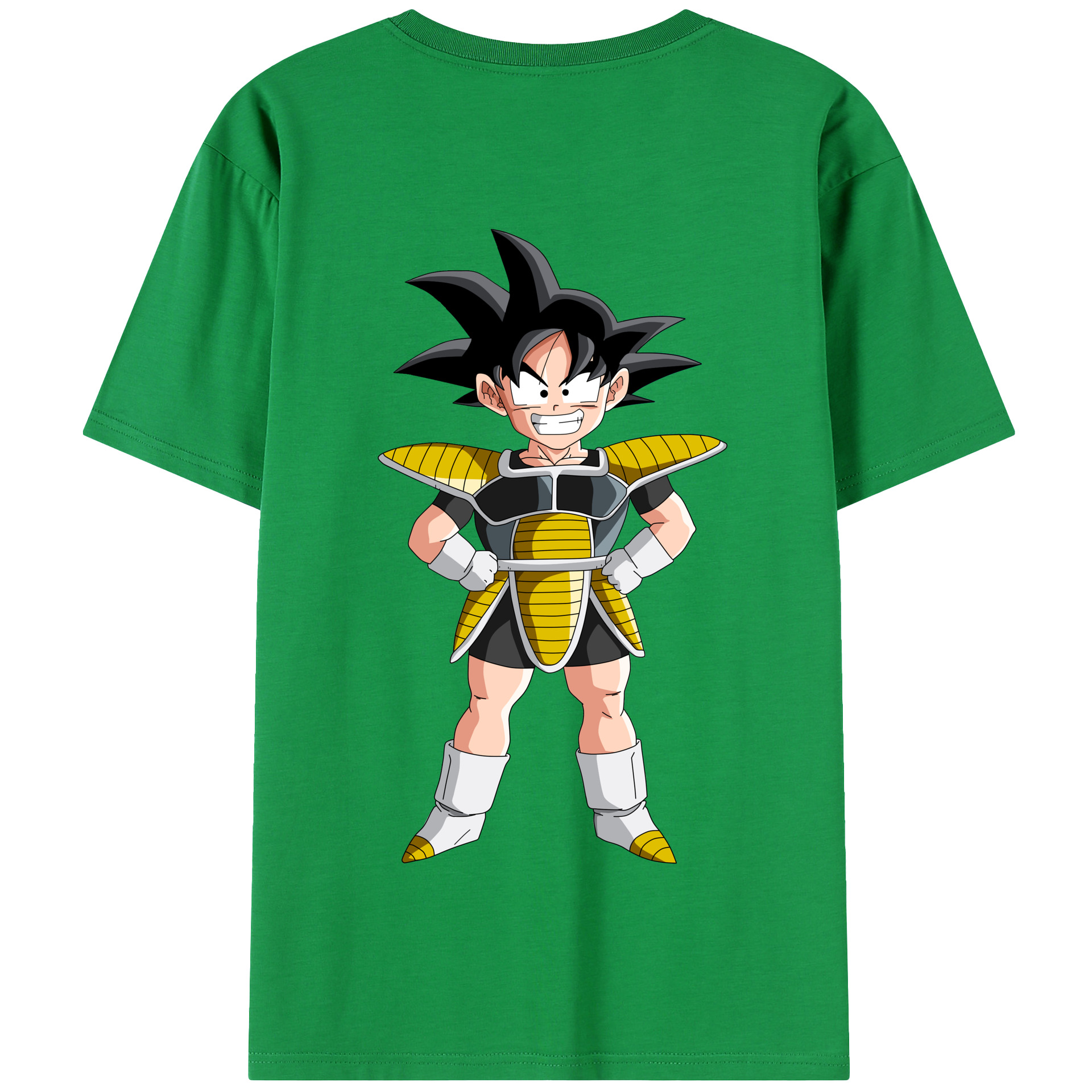（画像用） ドラゴンボール 孫悟空（そん ごくう）Son Goku カカロット DRAGON BALL Kakarotto 綿100％半袖Tシャツ（背面プリント）