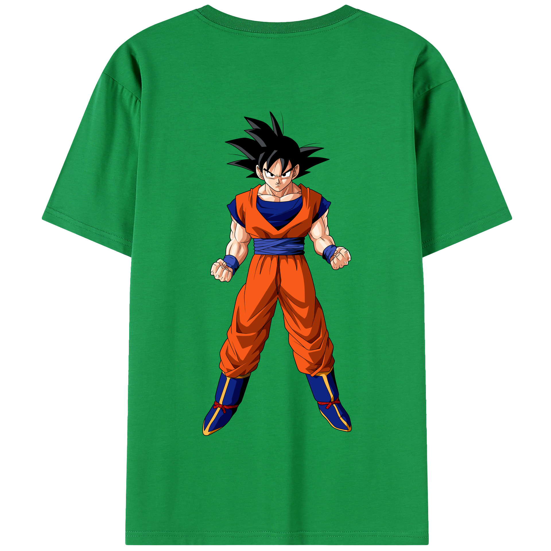 （画像用） ドラゴンボール 孫悟空（そん ごくう）Son Goku カカロット DRAGON BALL Kakarotto 綿100％半袖Tシャツ（背面プリント）