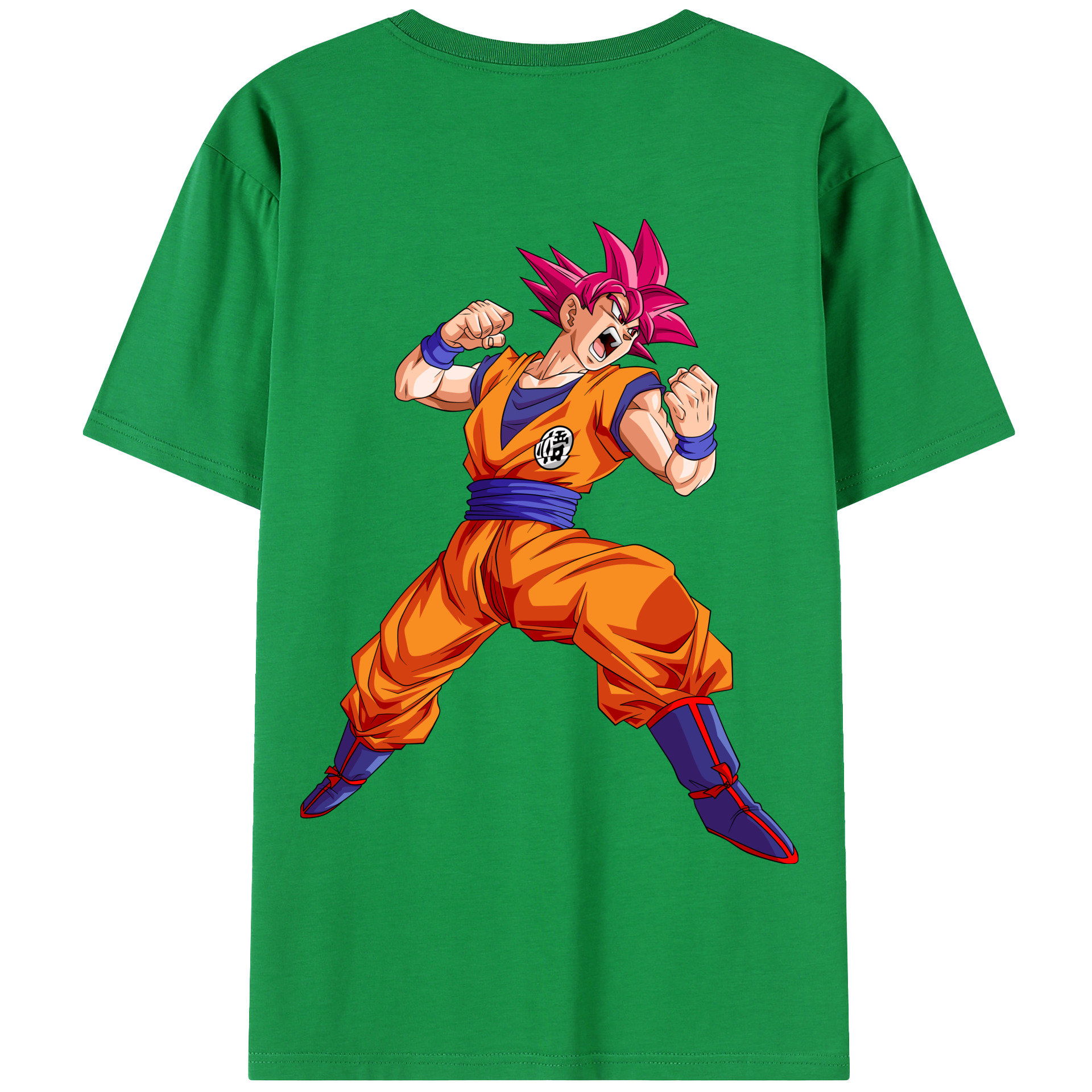 （画像用） ドラゴンボール 孫悟空（そん ごくう）Son Goku カカロット DRAGON BALL Kakarotto 綿100％半袖Tシャツ（背面プリント）