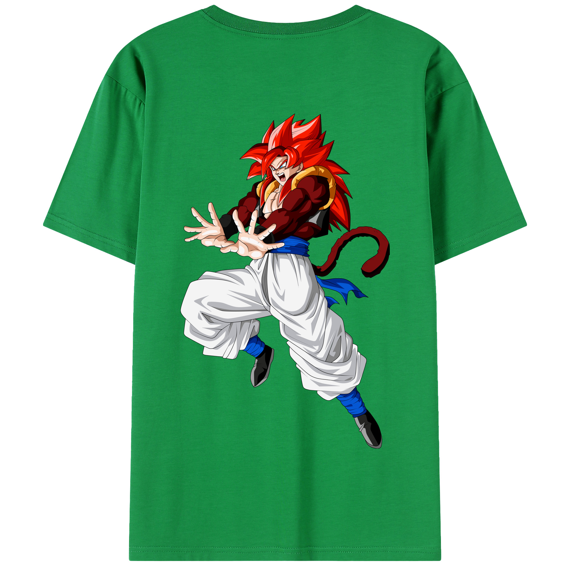 （画像用） ドラゴンボール 孫悟空（そん ごくう）Son Goku カカロット DRAGON BALL Kakarotto 綿100％半袖Tシャツ（背面プリント）