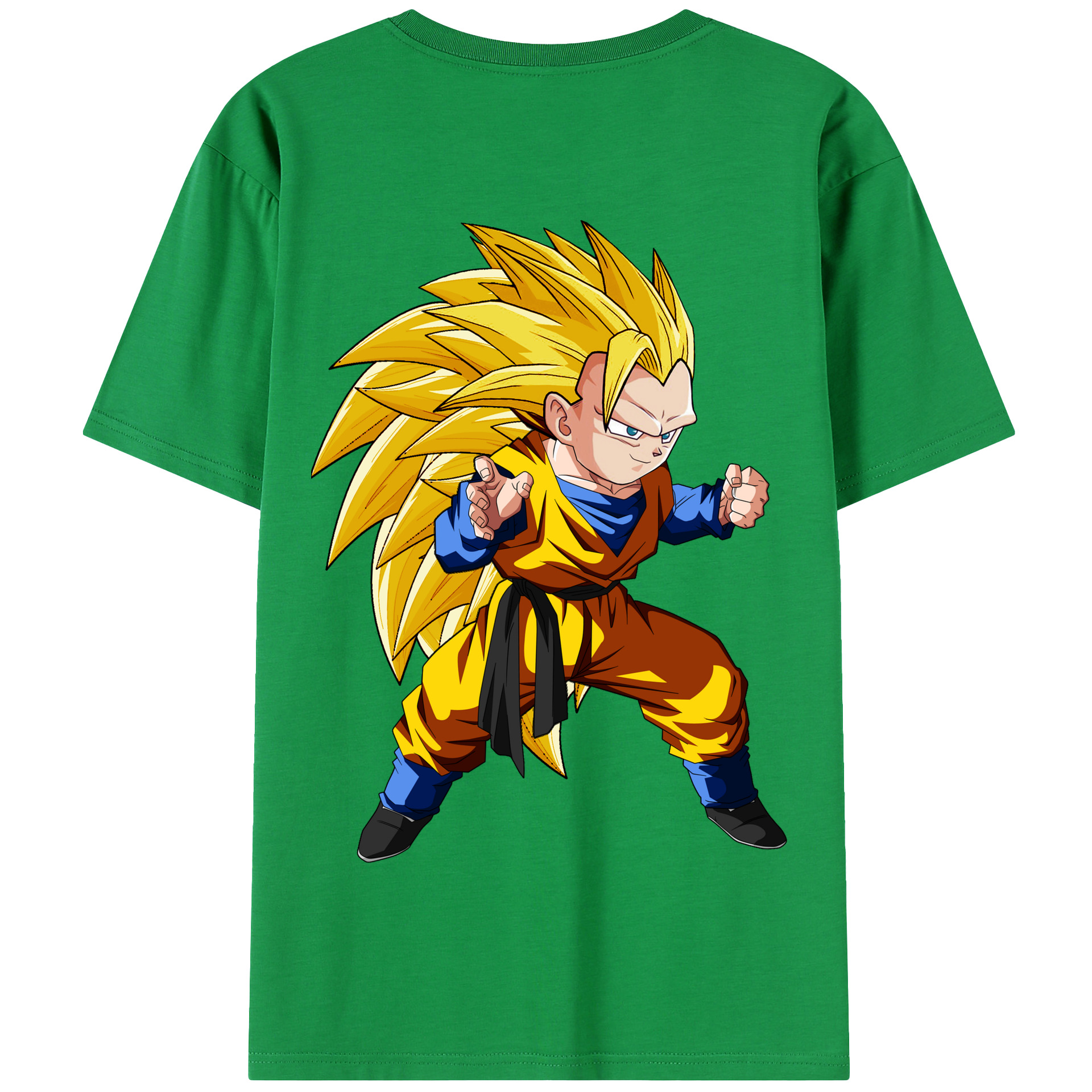 （画像用） ドラゴンボール ベジータ四世（Bejīta Yonsei）DRAGON BALL Vegeta IV 綿100％半袖Tシャツ（背面プリント）