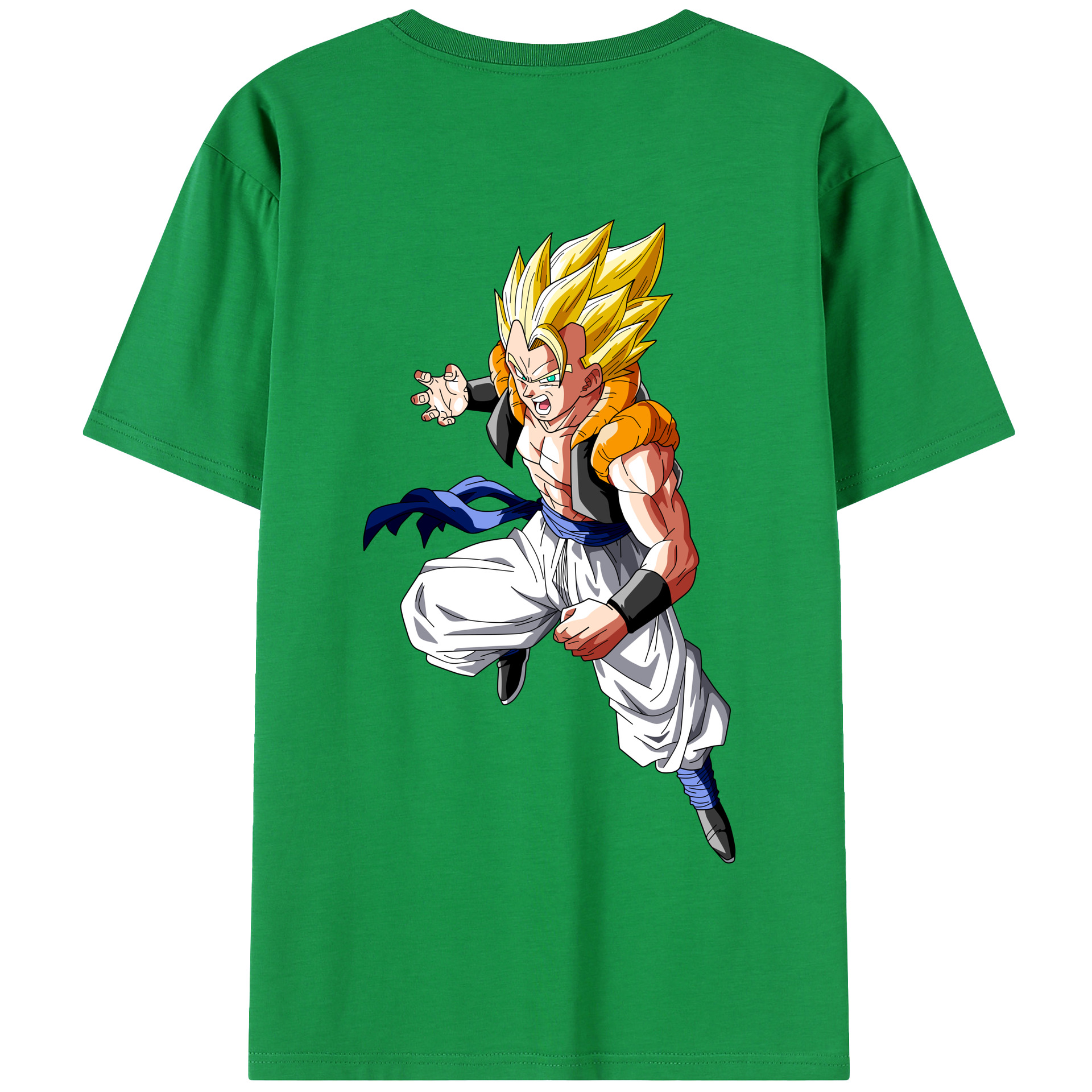 （画像用） ドラゴンボール ベジータ四世（Bejīta Yonsei）DRAGON BALL Vegeta IV 綿100％半袖Tシャツ（背面プリント）