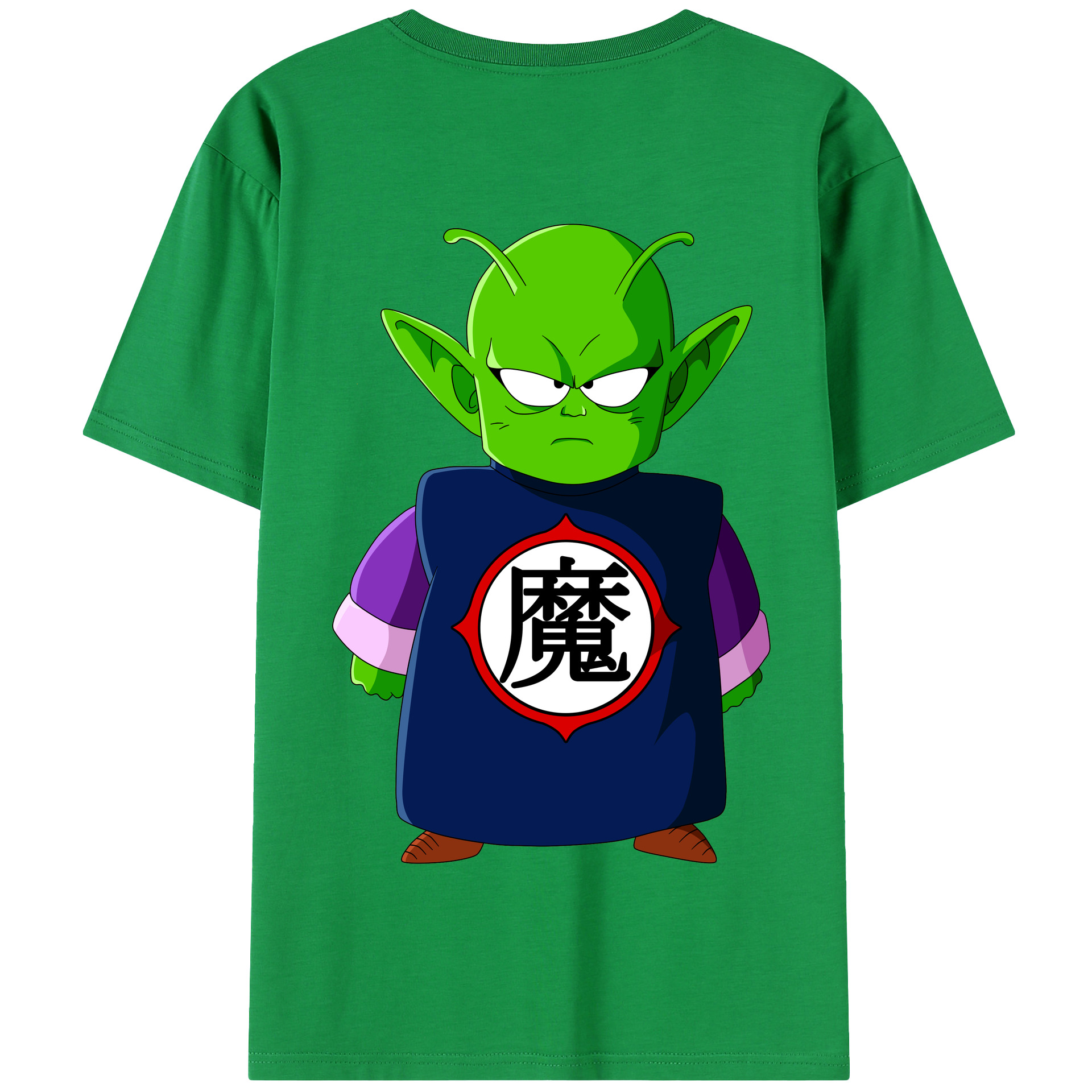 （画像用） ドラゴンボール ピッコロ DRAGON BALL Piccolo 綿100％半袖Tシャツ（背面プリント）