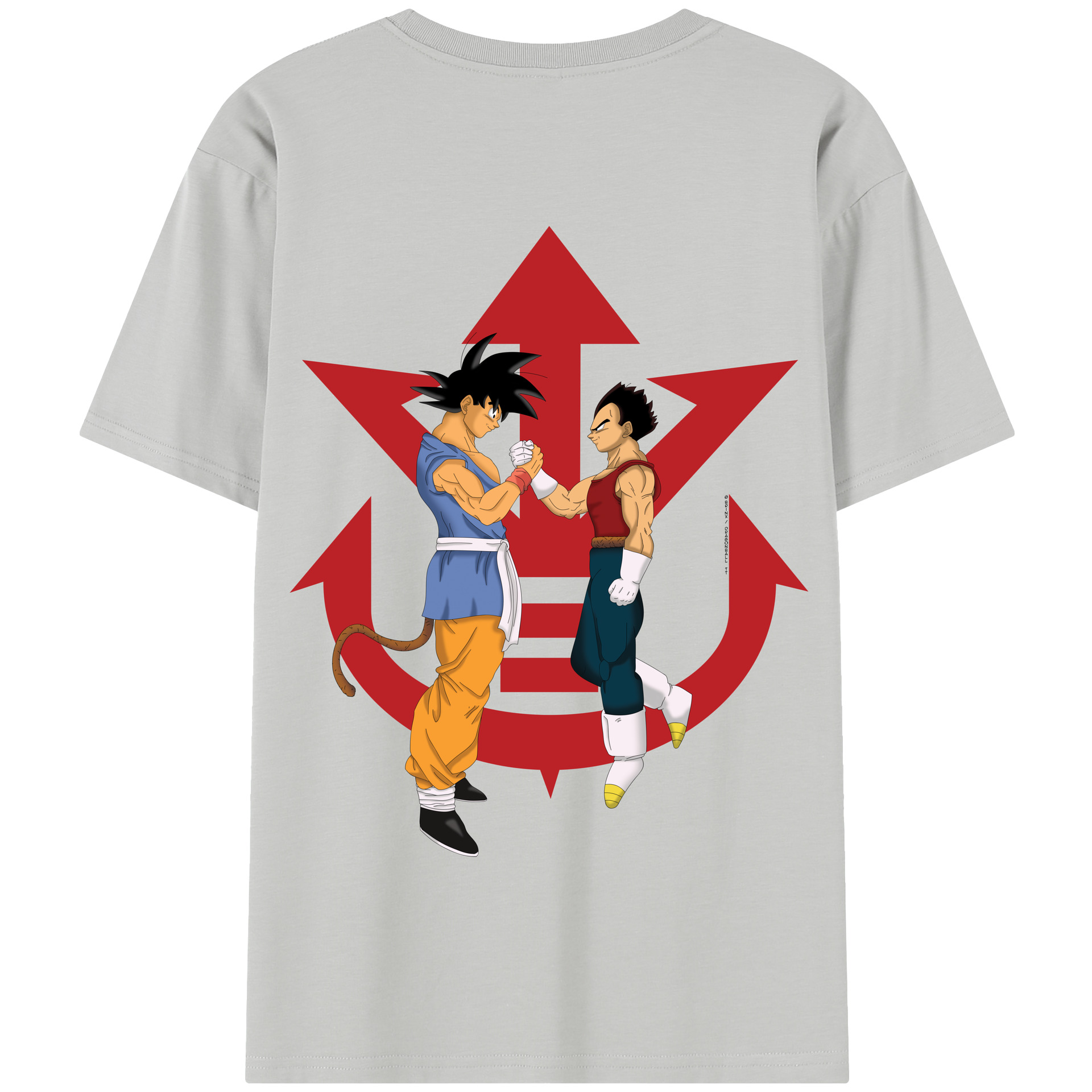 （画像用） ドラゴンボール 孫悟空（そん ごくう）Son Goku カカロット DRAGON BALL Kakarotto 綿100％半袖Tシャツ（背面プリント）