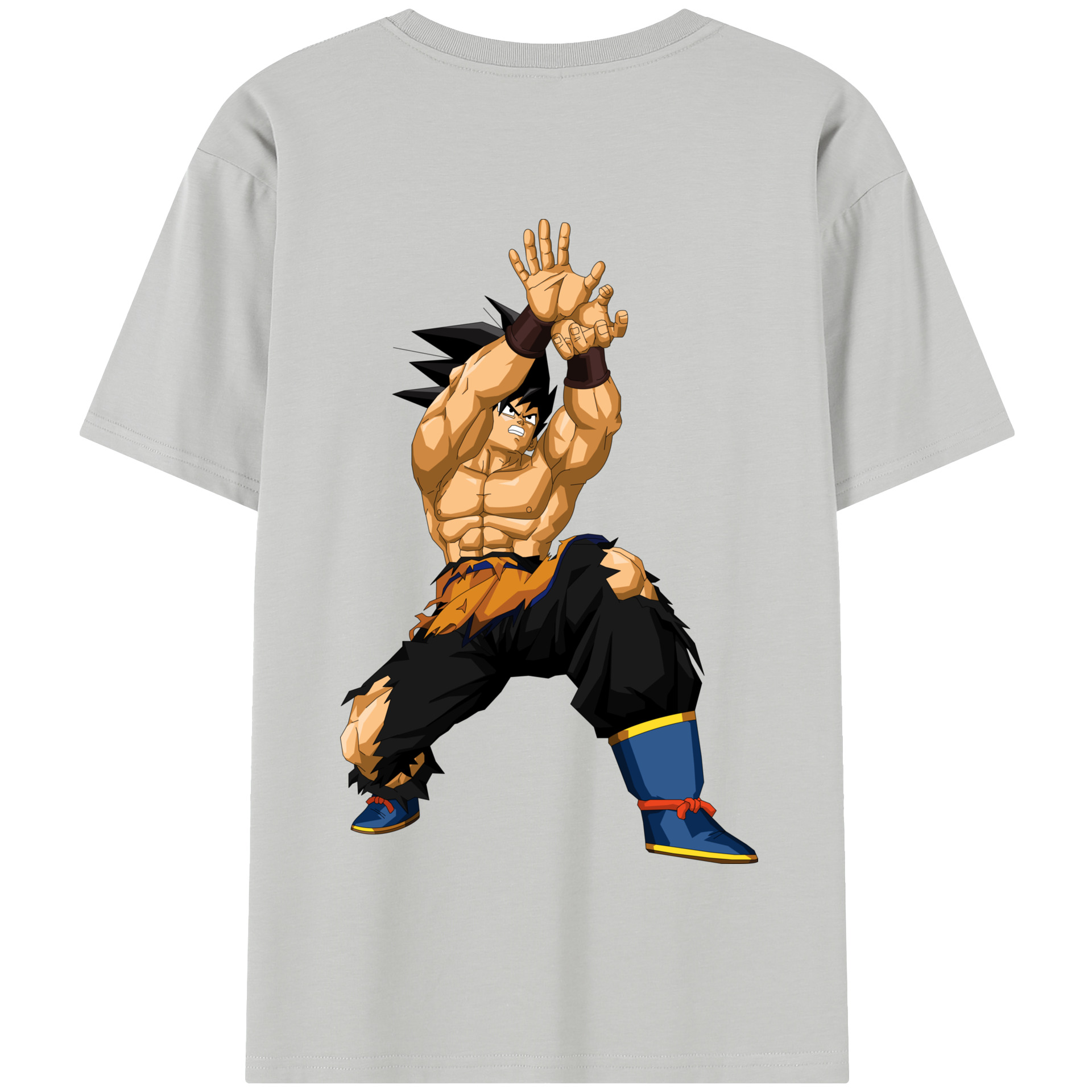 （画像用） ドラゴンボール 孫悟空（そん ごくう）Son Goku カカロット DRAGON BALL Kakarotto 綿100％半袖Tシャツ（背面プリント）