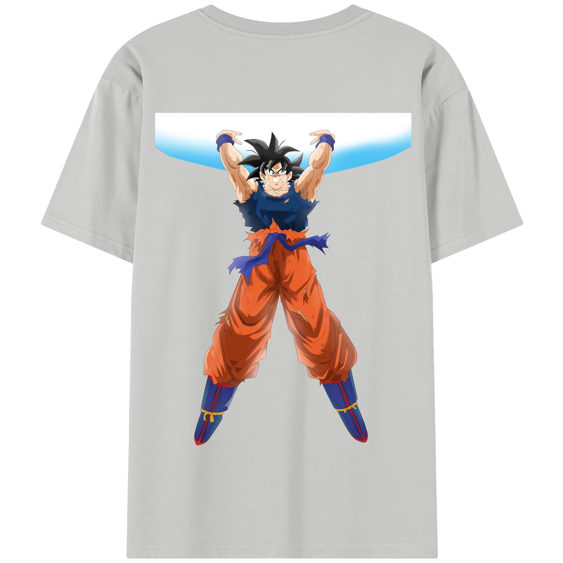 （画像用） ドラゴンボール 孫悟空（そん ごくう）Son Goku カカロット DRAGON BALL Kakarotto 綿100％半袖Tシャツ（背面プリント）