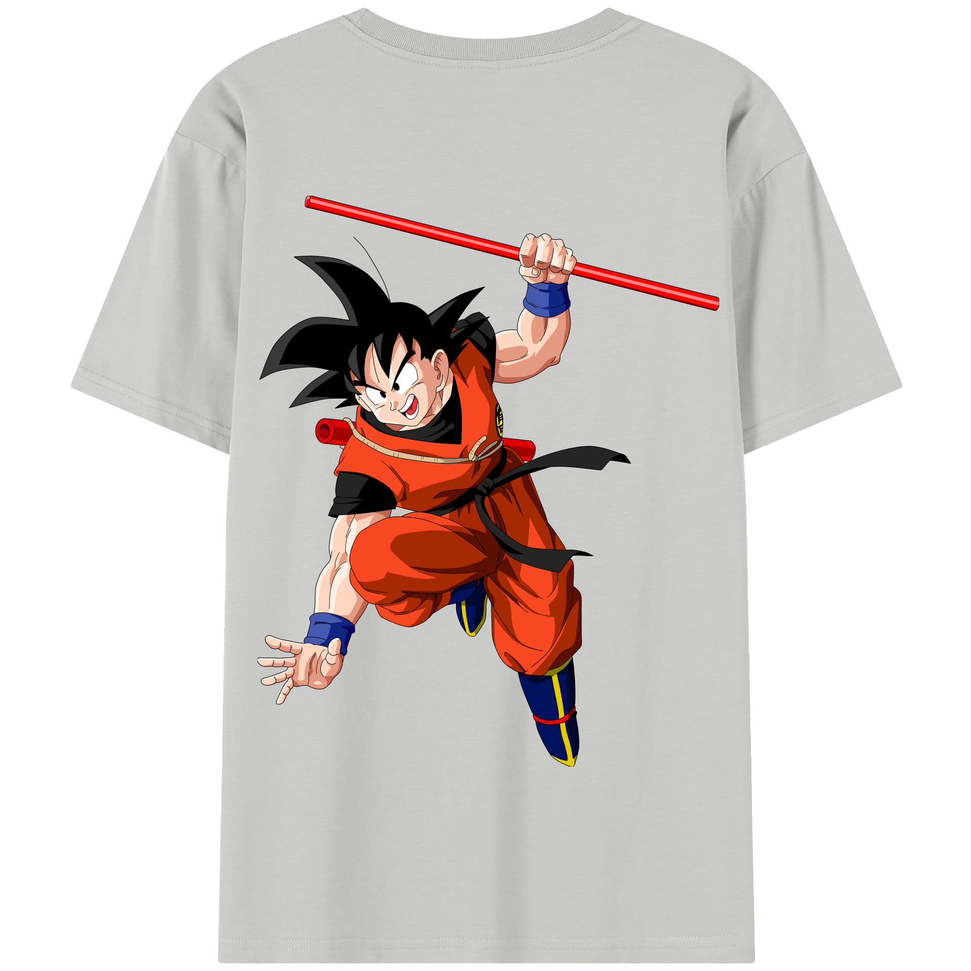 （画像用） ドラゴンボール 孫悟空（そん ごくう）Son Goku カカロット DRAGON BALL Kakarotto 綿100％半袖Tシャツ（背面プリント）