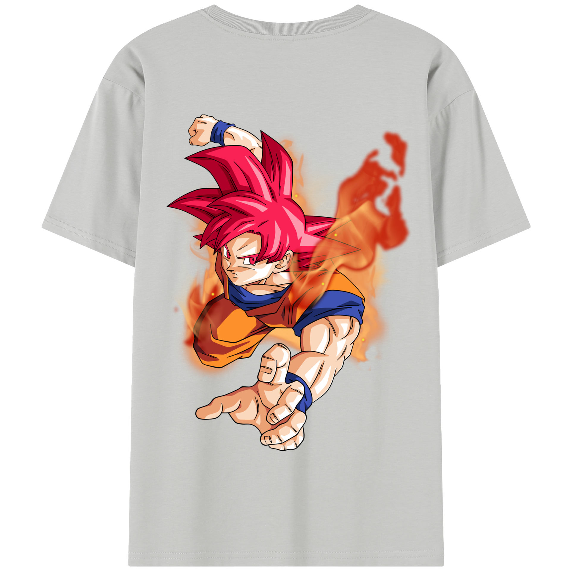 （画像用） ドラゴンボール 孫悟空（そん ごくう）Son Goku カカロット DRAGON BALL Kakarotto 綿100％半袖Tシャツ（背面プリント）